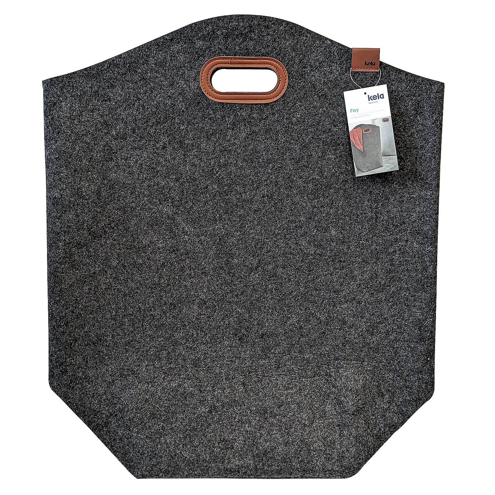 KELA Laundry bag Laundry collector FAY dark grey