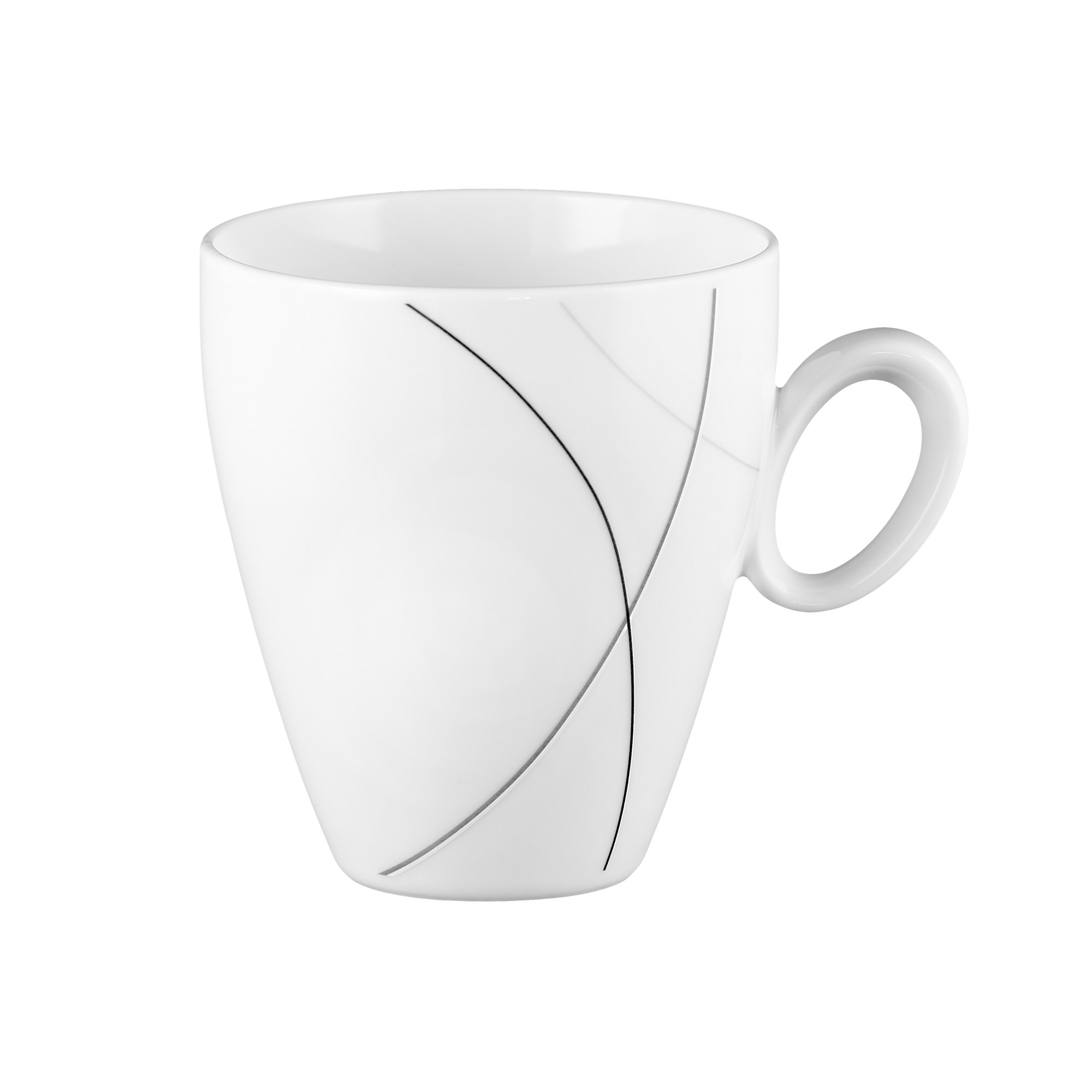 Seltmann Weiden TRIO Highline 71381 Becher mit Henkel 0,30 L weiß 6 Stück