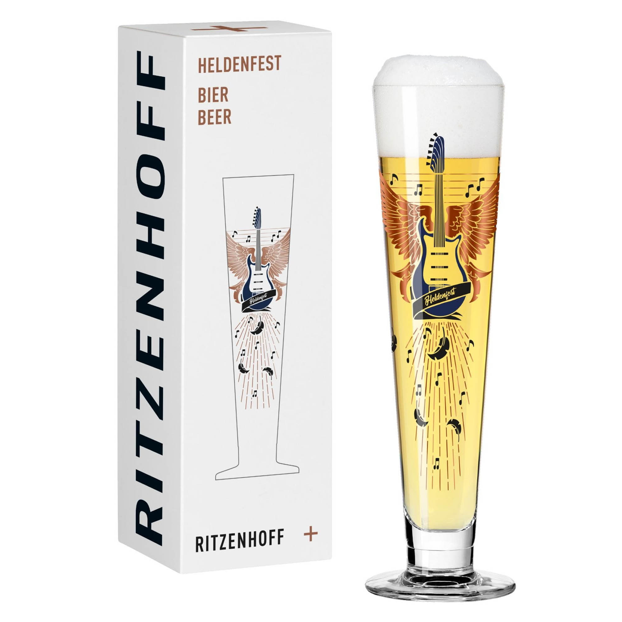 RITZENHOFF beer glass HELDENFEST # 17 Capacity 385 ml