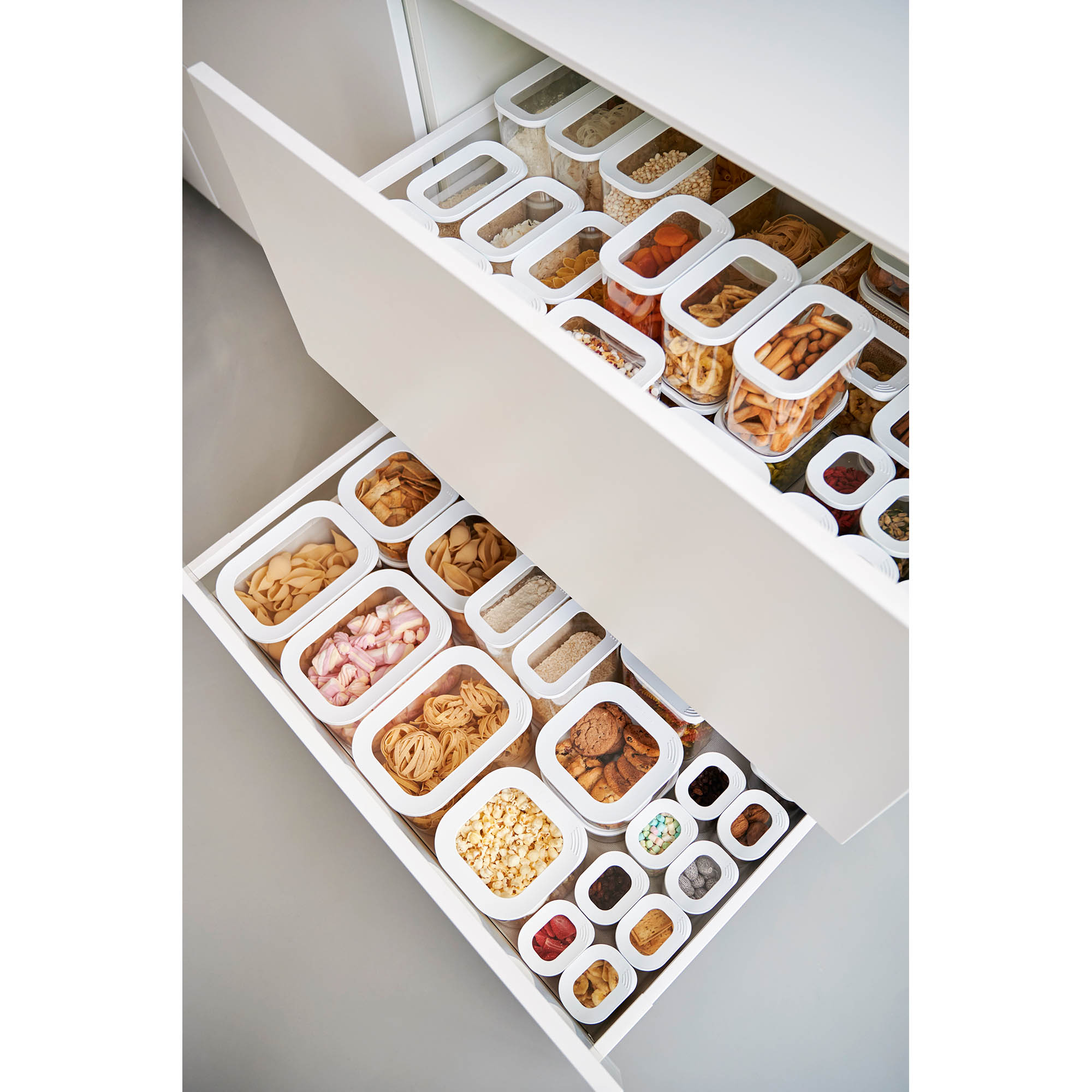 MEPAL storage jar MODULA square 2.75 litres transparent white