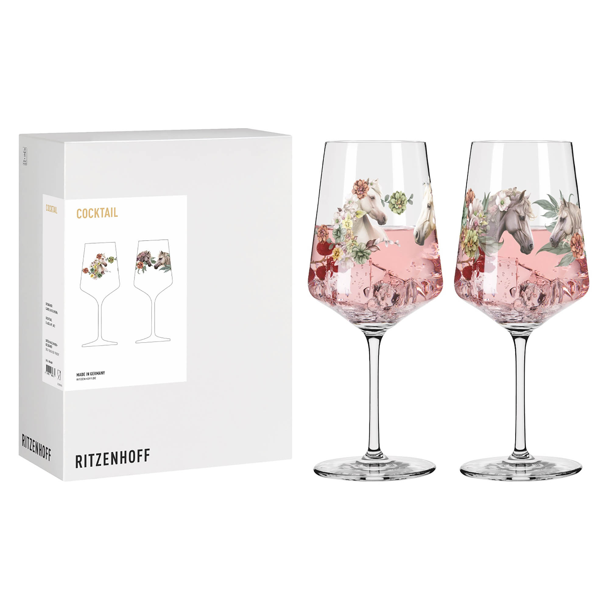 RITZENHOFF Cocktailglas 2er-Set REITGOLD #1 #2 Inhalt je 544 ml