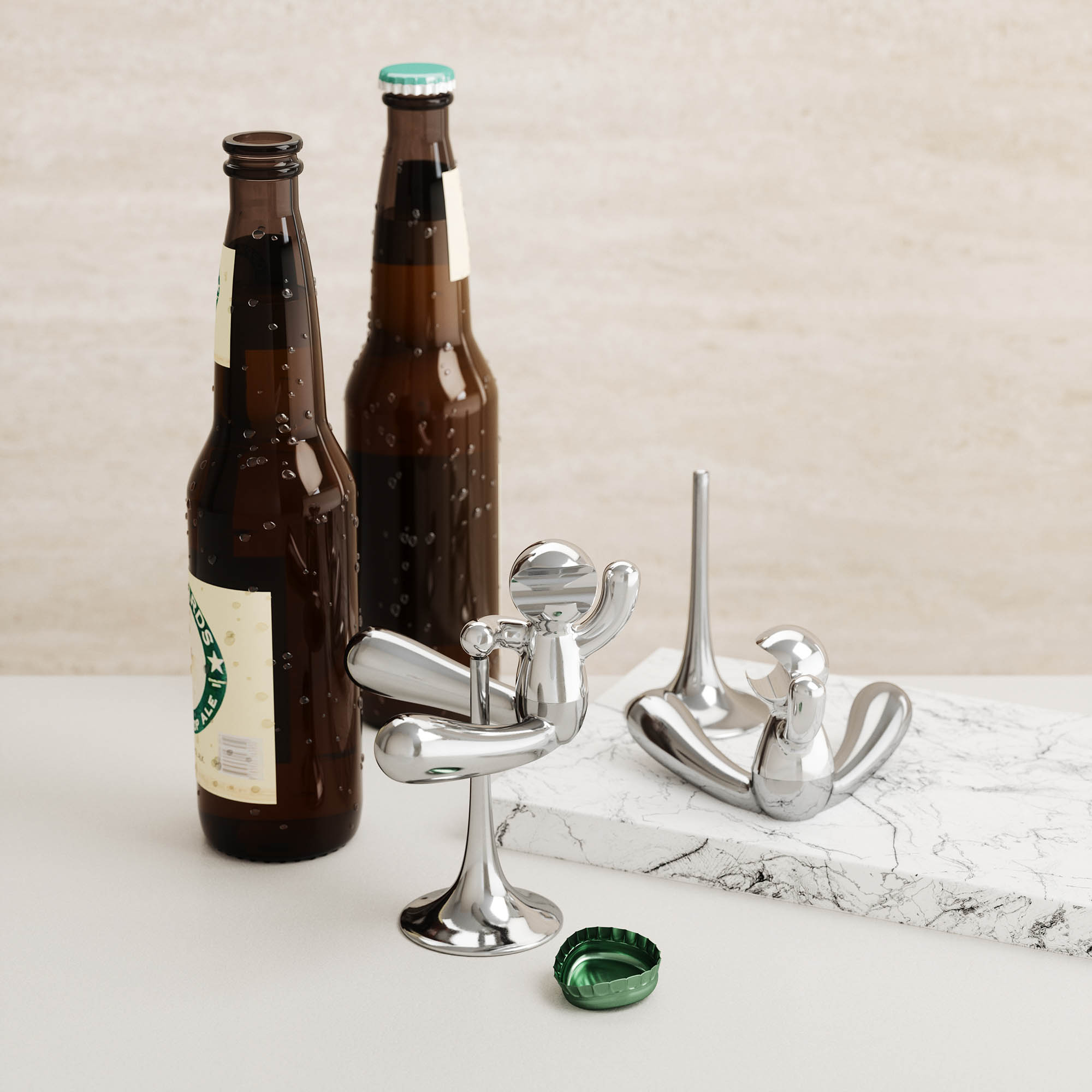 UMBRA Design-Flaschenöffner RODEO BUDDY verchromt