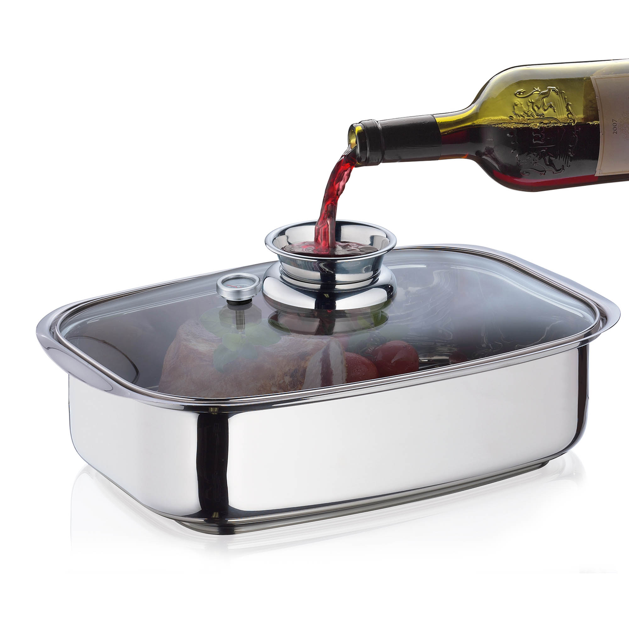 KÜCHENPROFI Aroma roaster COOK stainless steel 36 cm 6.0 litres INDUCTION