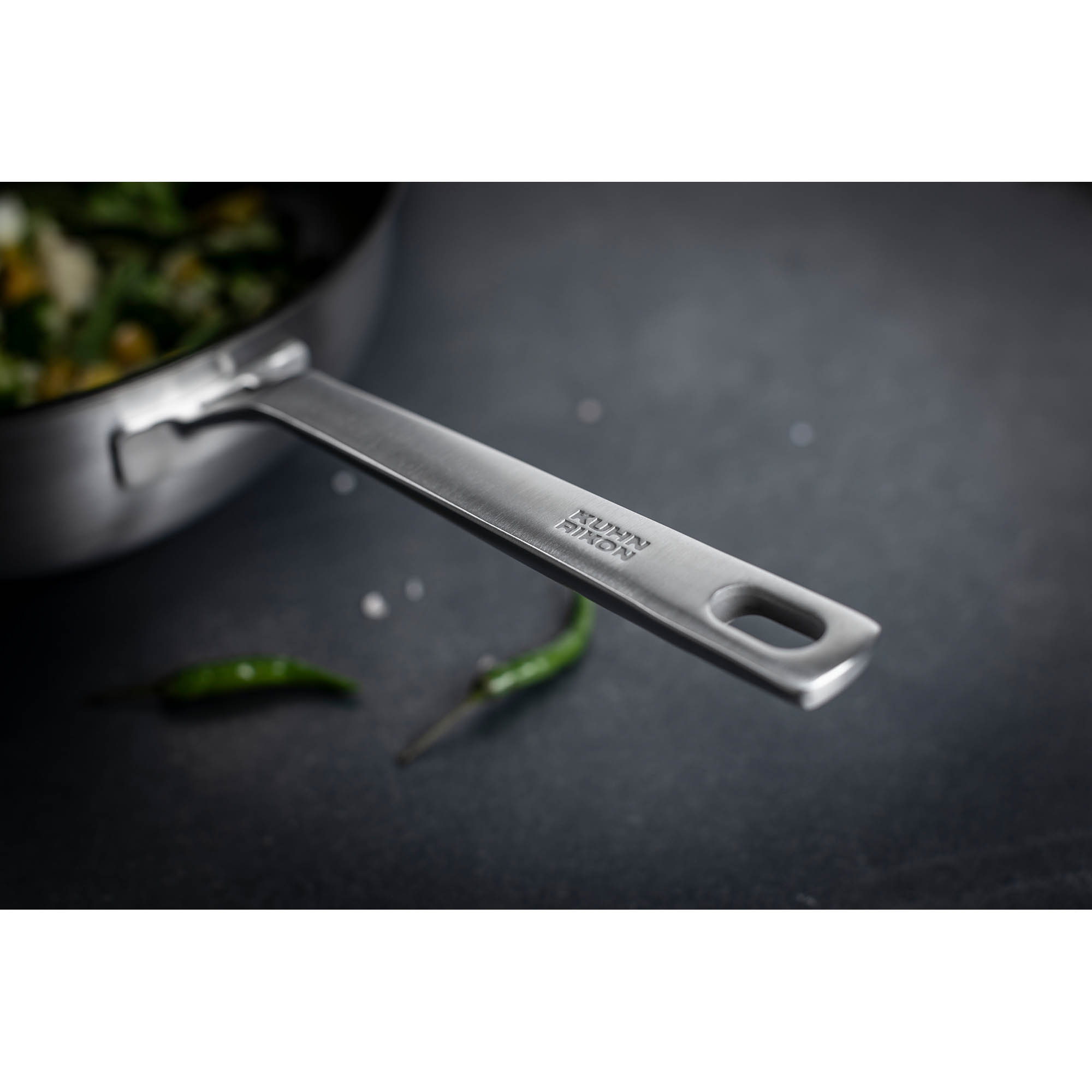 KUHN RIKON wok CULINARY FIVEPLY 28 cm stainless steel non-stick coating INDUCTION