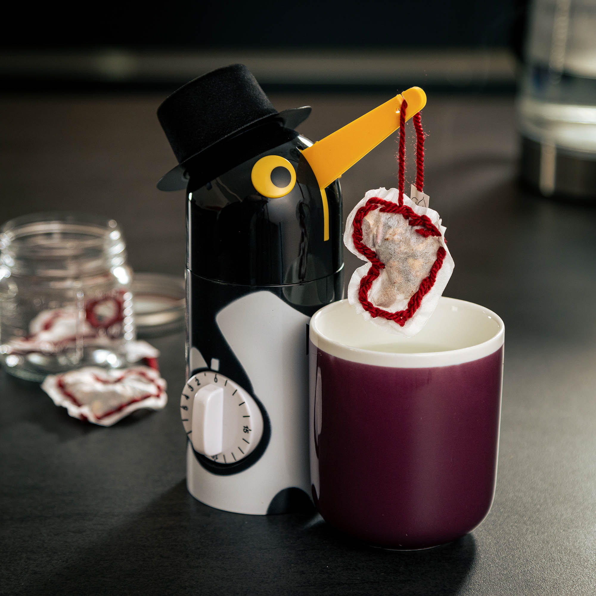 KÜCHENPROFI Teebeutelhalter Tea-Boy PINGUIN mit Präzisions-Timer