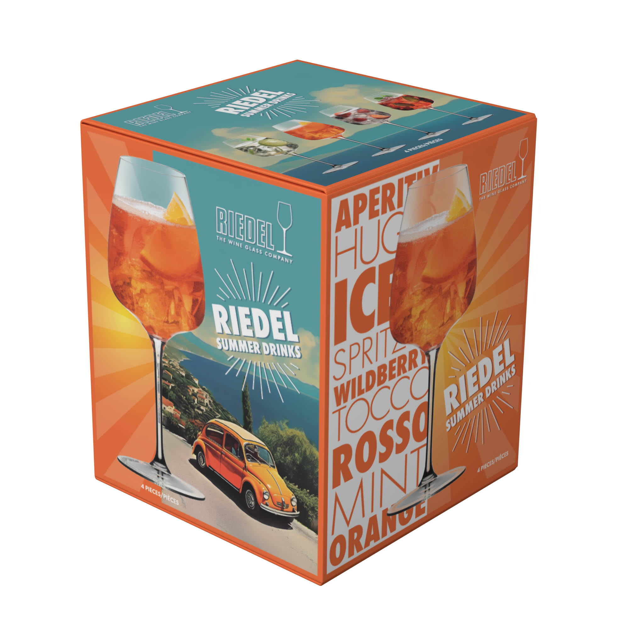 RIEDEL Summer Drinks - Aperitivo 4 Stück im Set Inhalt 550 ml