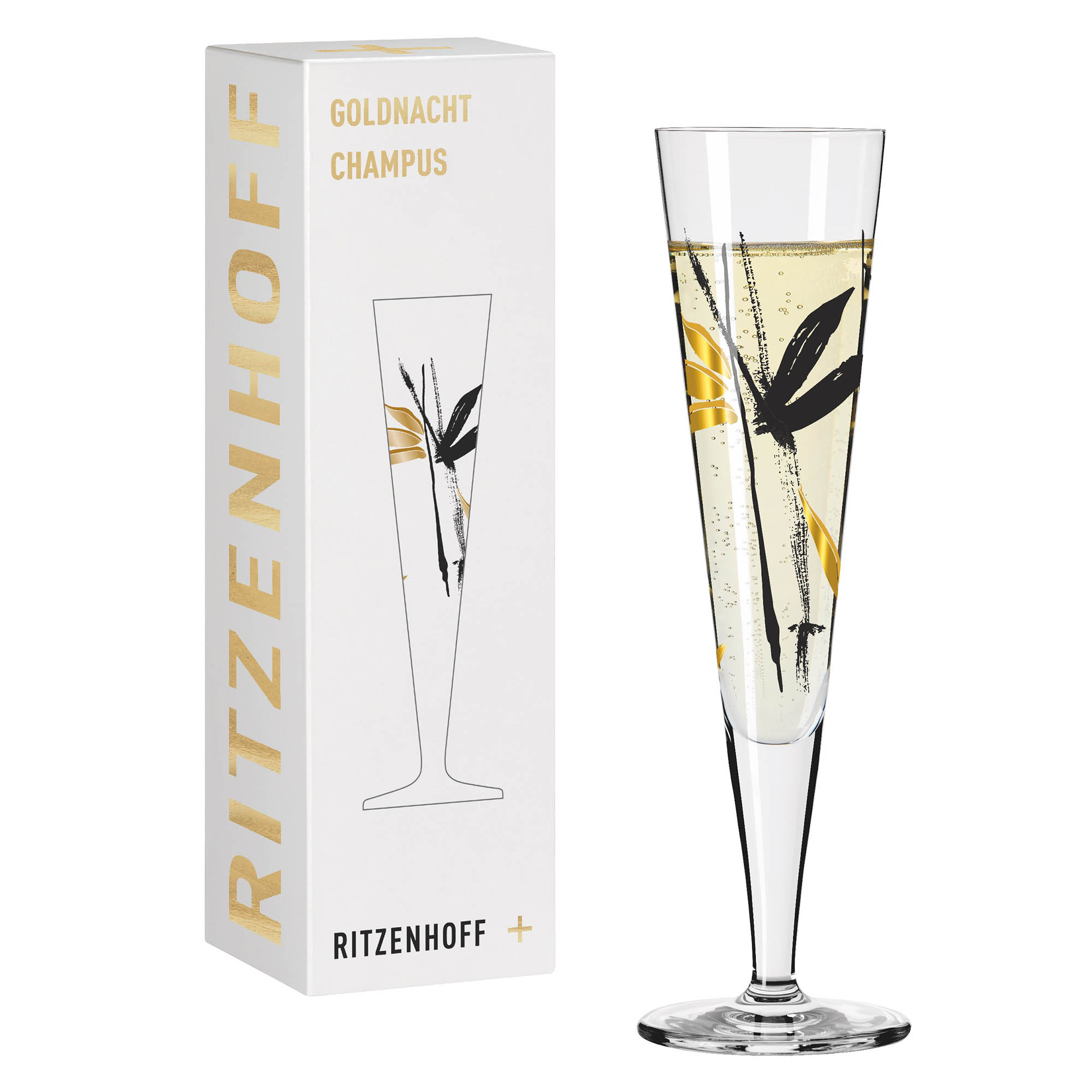RITZENHOFF Champagne glass GOLDNACHT No 22 Contents 205 ml