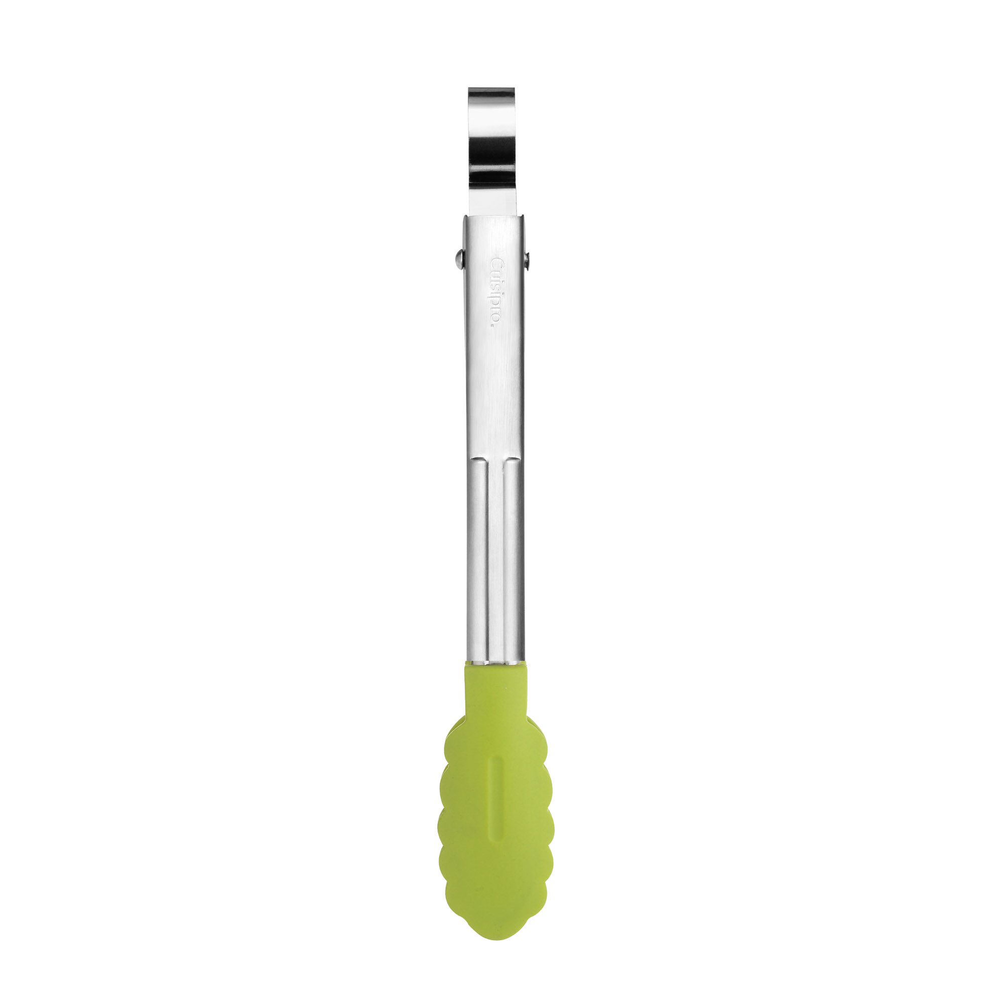 CUISIPRO Küchenzange Servierzange Edelstahl mit Silikon-Enden apfelgrün 24 cm
