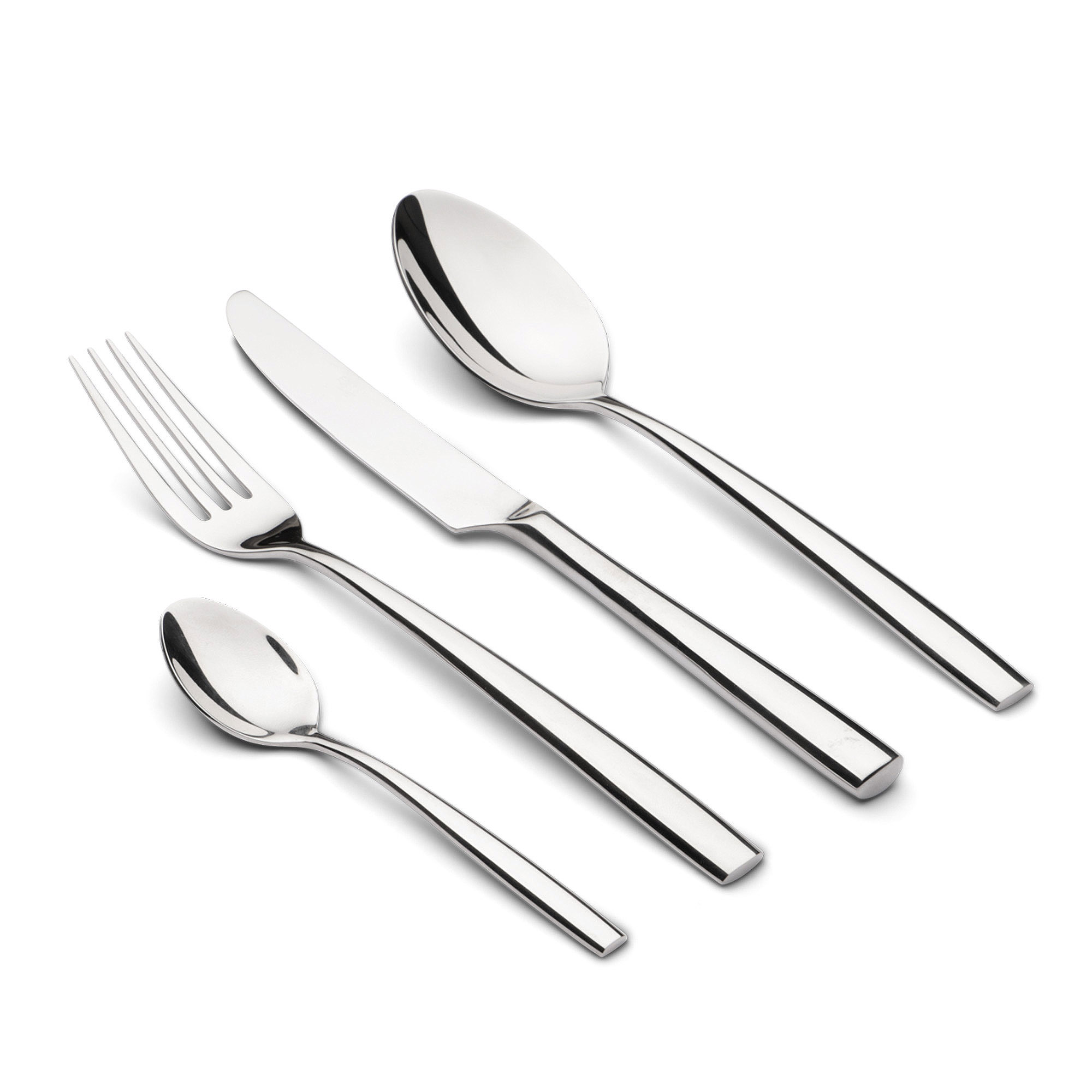 WEIS Besteck PURO 4 teilig für 1 Person Edelstahl poliert