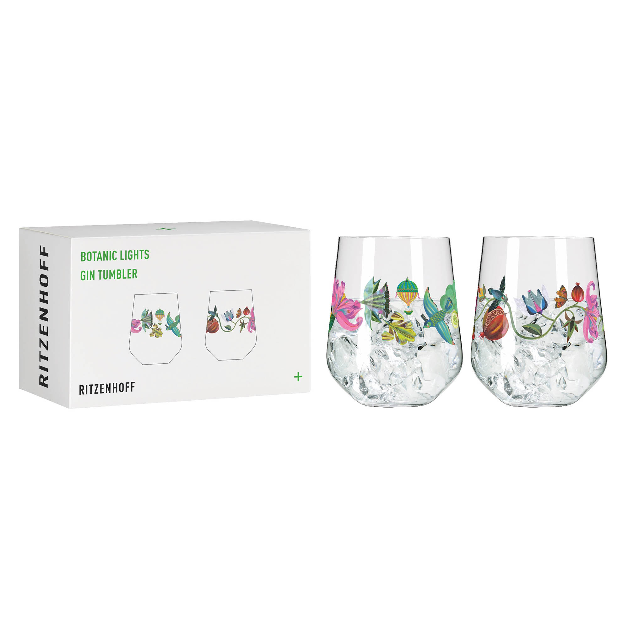 RITZENHOFF long drink glass set gin glass BOTANIC LIGHTS #9 / #10 each 710 ml 2 pieces