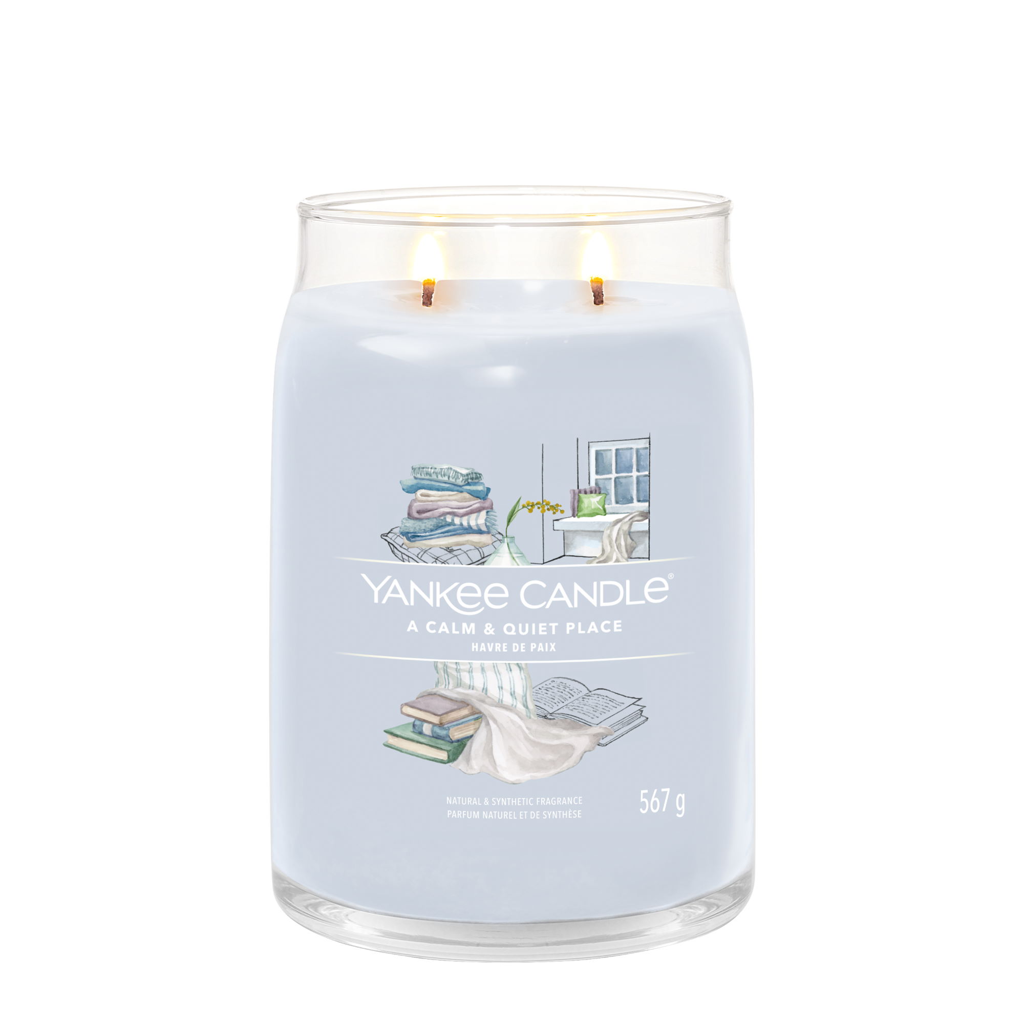 YANKEE CANDLE Große Signature Kerze A CALM & QUIET PLACE 567 g Duftkerze