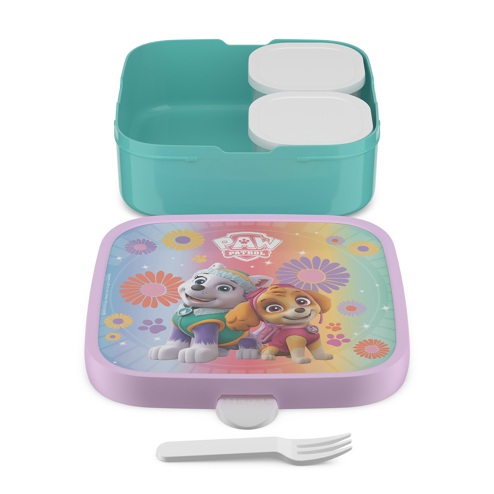 MEPAL Brotdose CAMPUS groß mit 2 Bento-Einsätzen 1,3 Liter Motiv Paw Patrol Girls