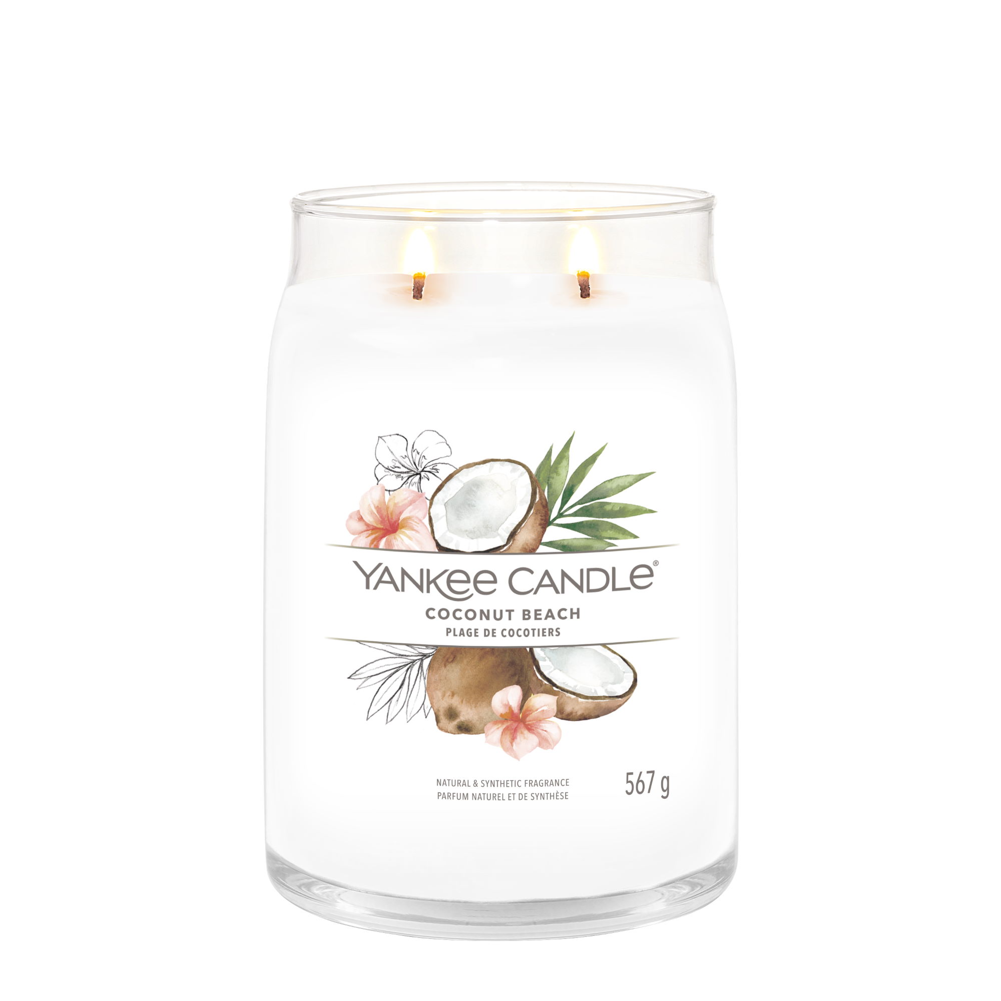 YANKEE CANDLE Große Signature Kerze COCONUT BEACH 567 g Duftkerze