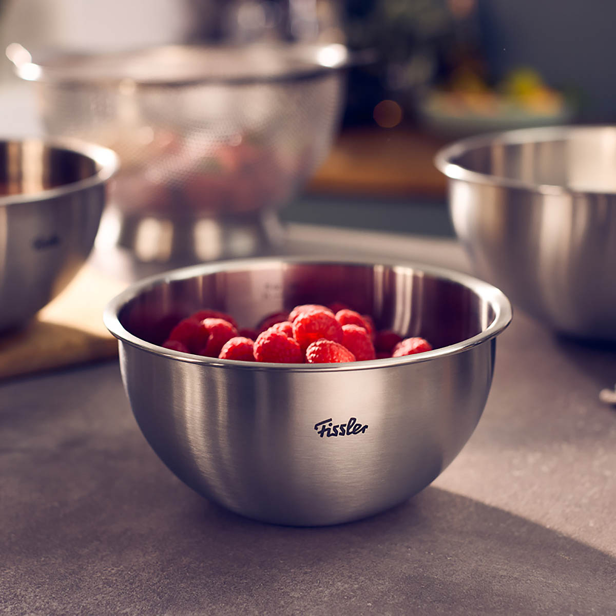 FISSLER Küchenschüssel Rührschüssel 16 cm ESSENTIAL aus Edelstahl mattiert