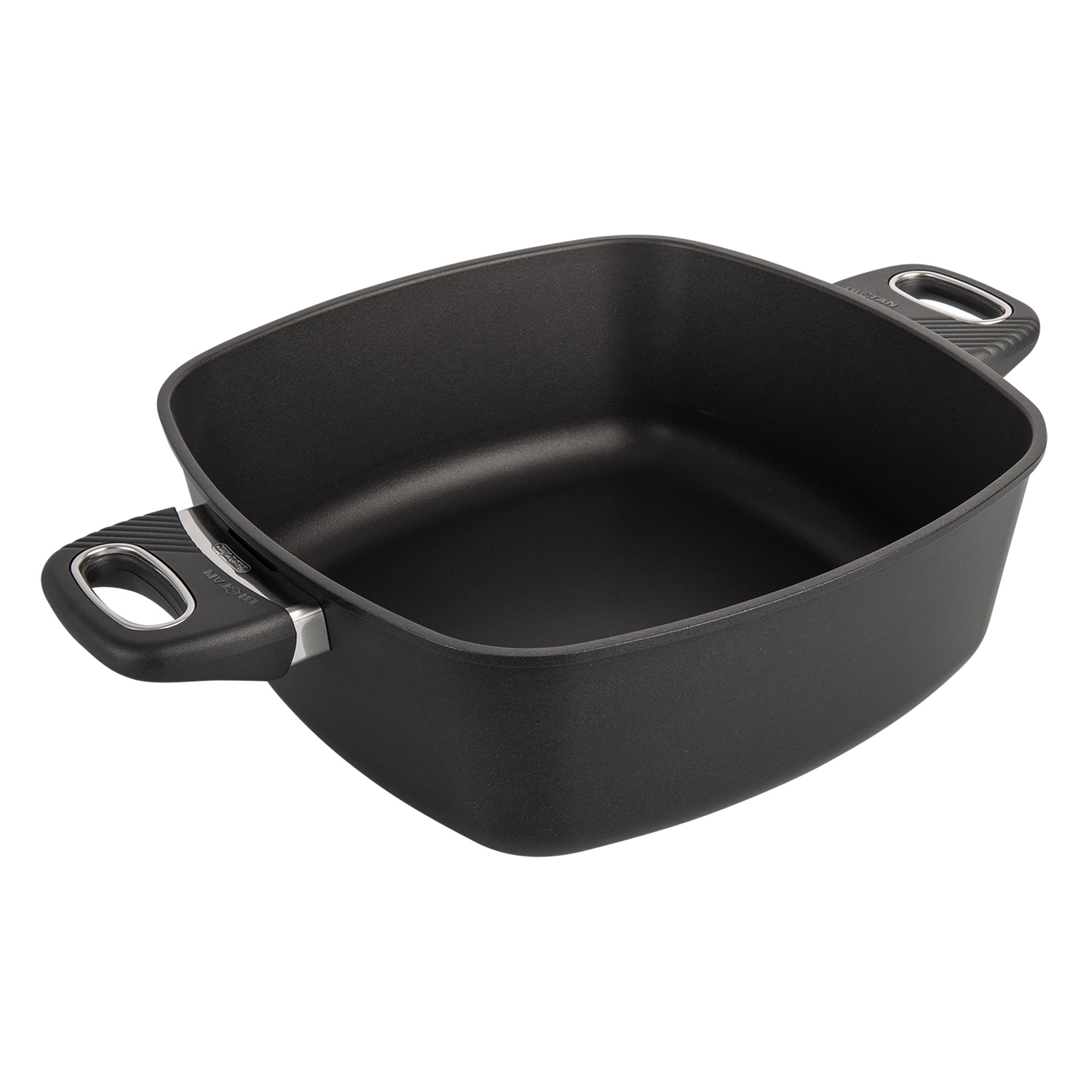 GASTROLUX Guss-Servierpfanne BIOTAN PLUS eckig 28 x 28 cm Höhe 10,5 cm INDUKTION