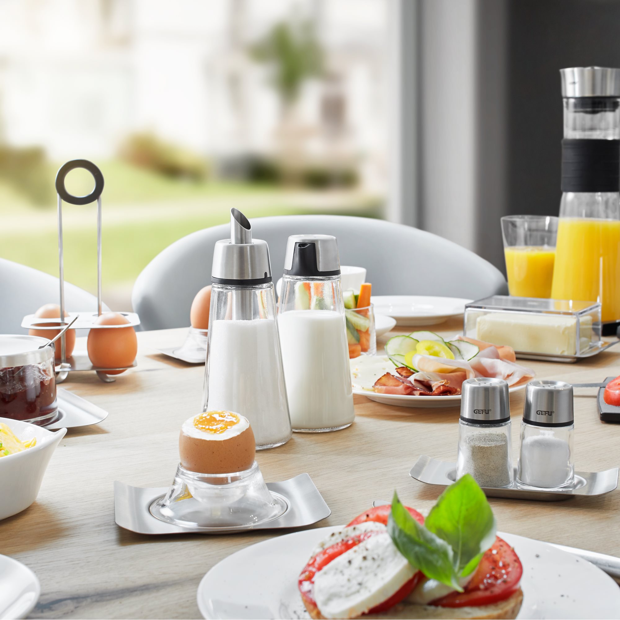 GEFU Eierhalter / Eierständer / Eierkochhalter BRUNCH für bis zu 4 Eier