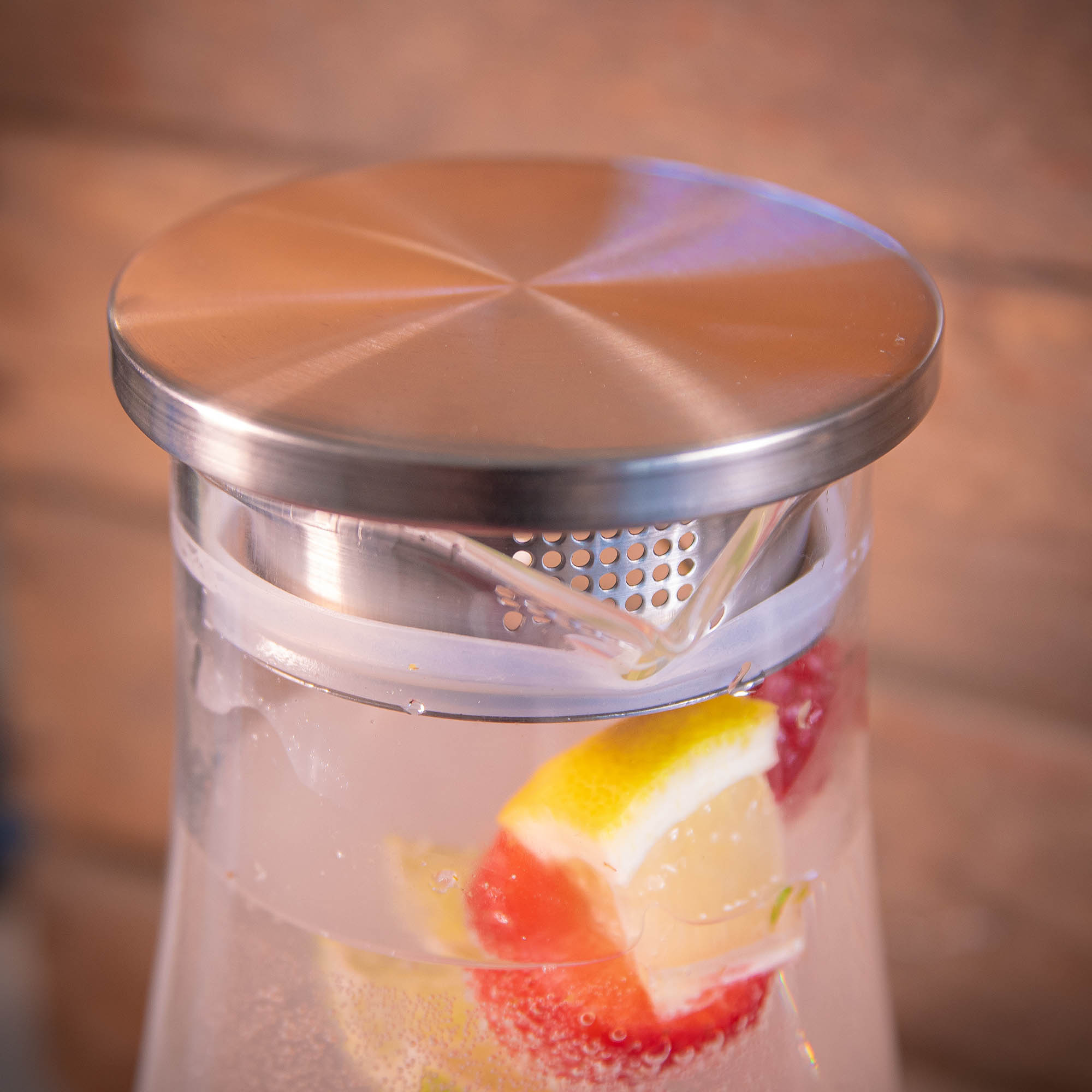 CILIO Wasserkaraffe / Wasserkanne TROPICANA 2,0 Liter mit Griff + Deckel