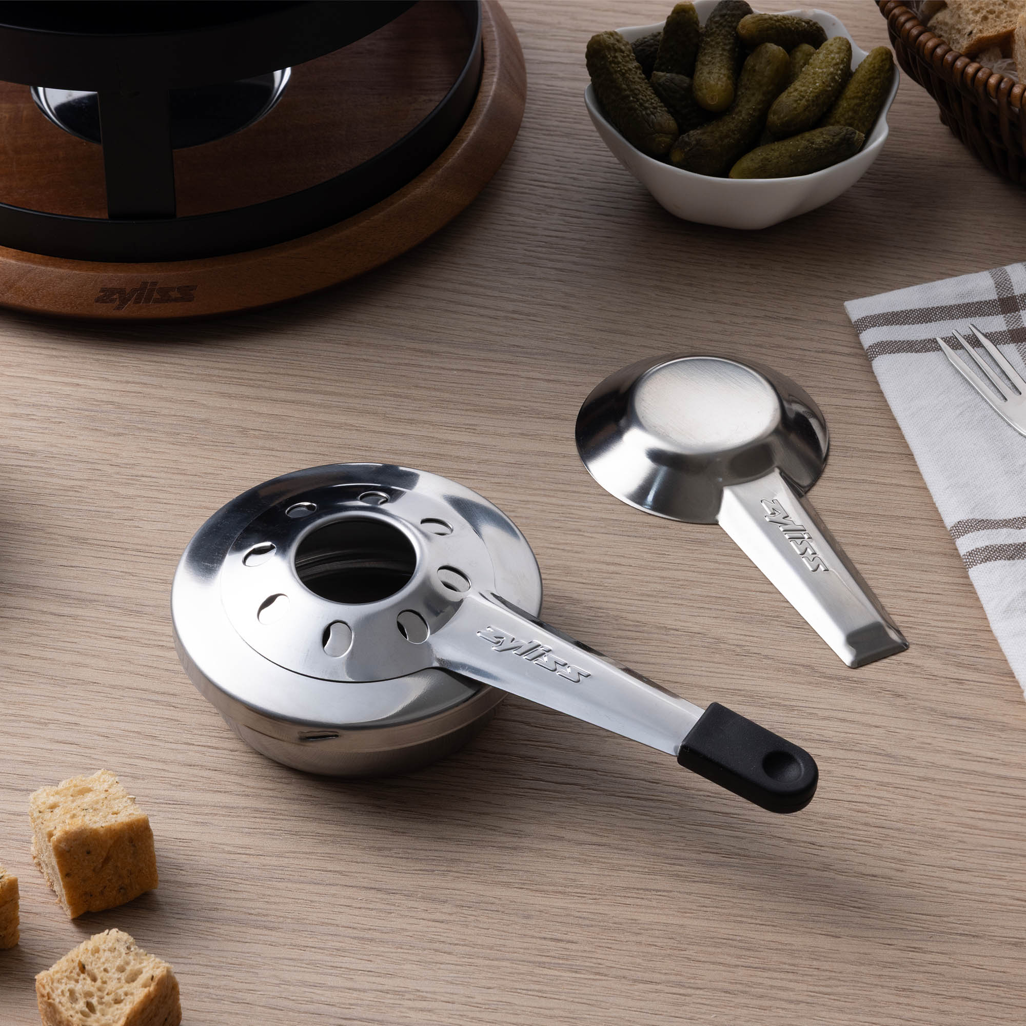 ZYLISS Fondue-Brenner, Pastenbrenner aus Edelstahl, regulierbar