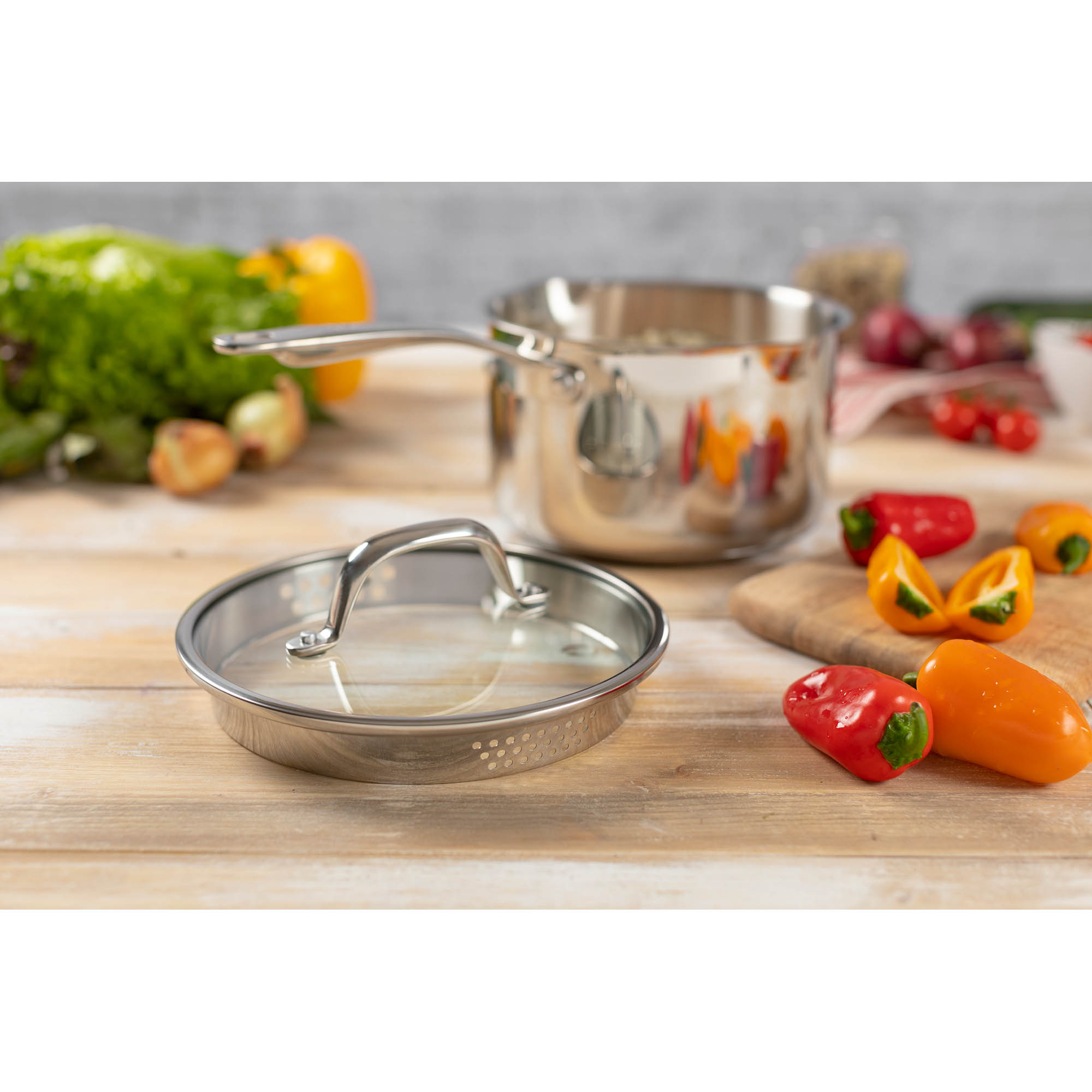 KUHN RIKON ALLROUND PLUS saucepan with glass lid 16 cm 1.9 litres INDUCTION