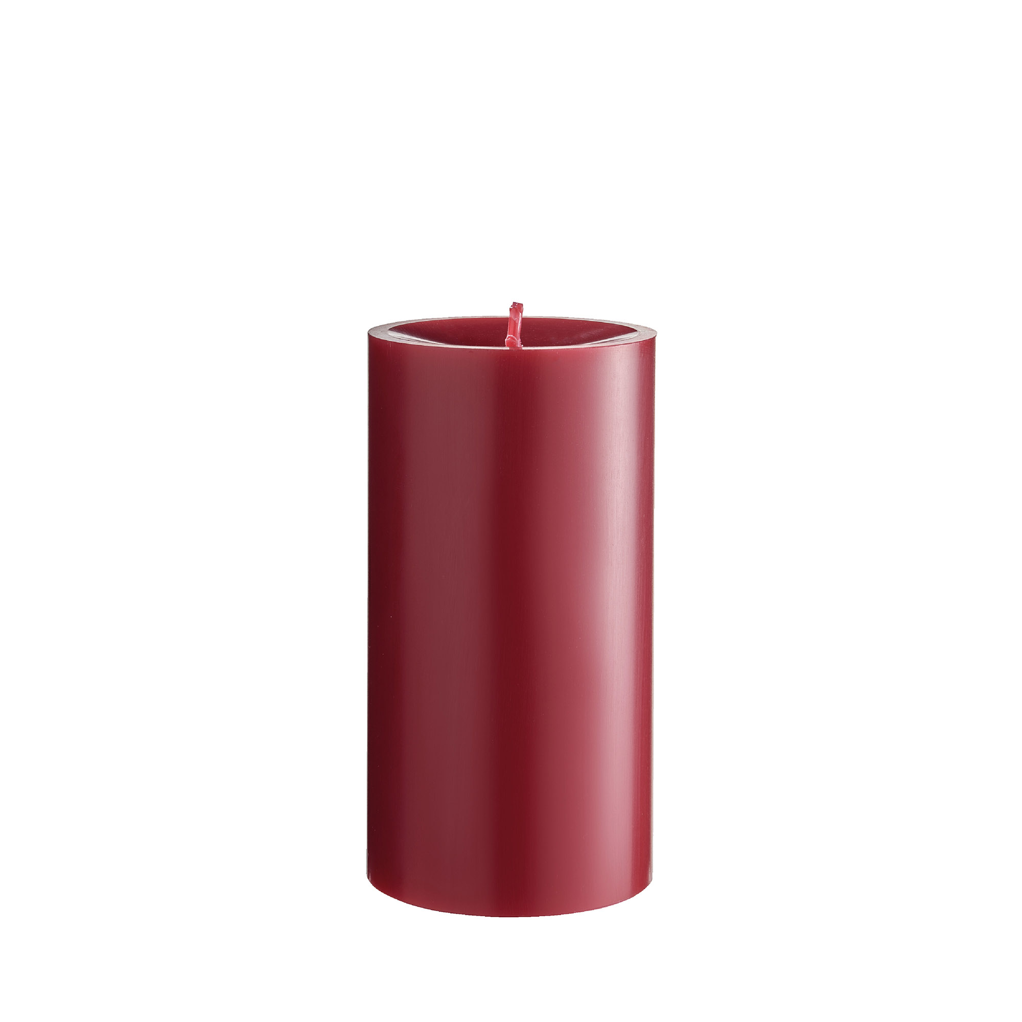 ENGELS KERZEN Stumpenkerze ORIGINAL STUMPENKERZE 15 cm burgunder