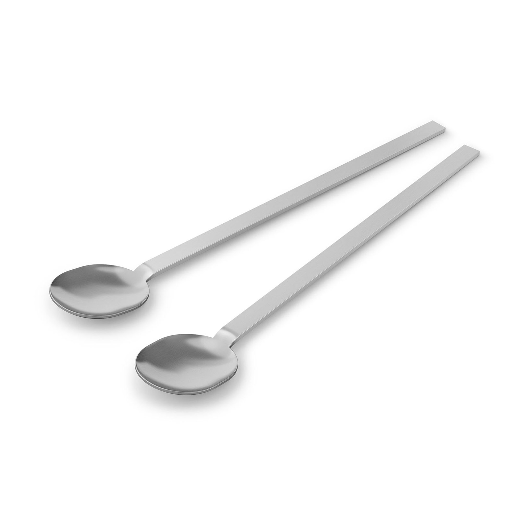 ZACK Latte Macchiato-Löffel MENOA Set mit 2 Stück Edelstahl matt