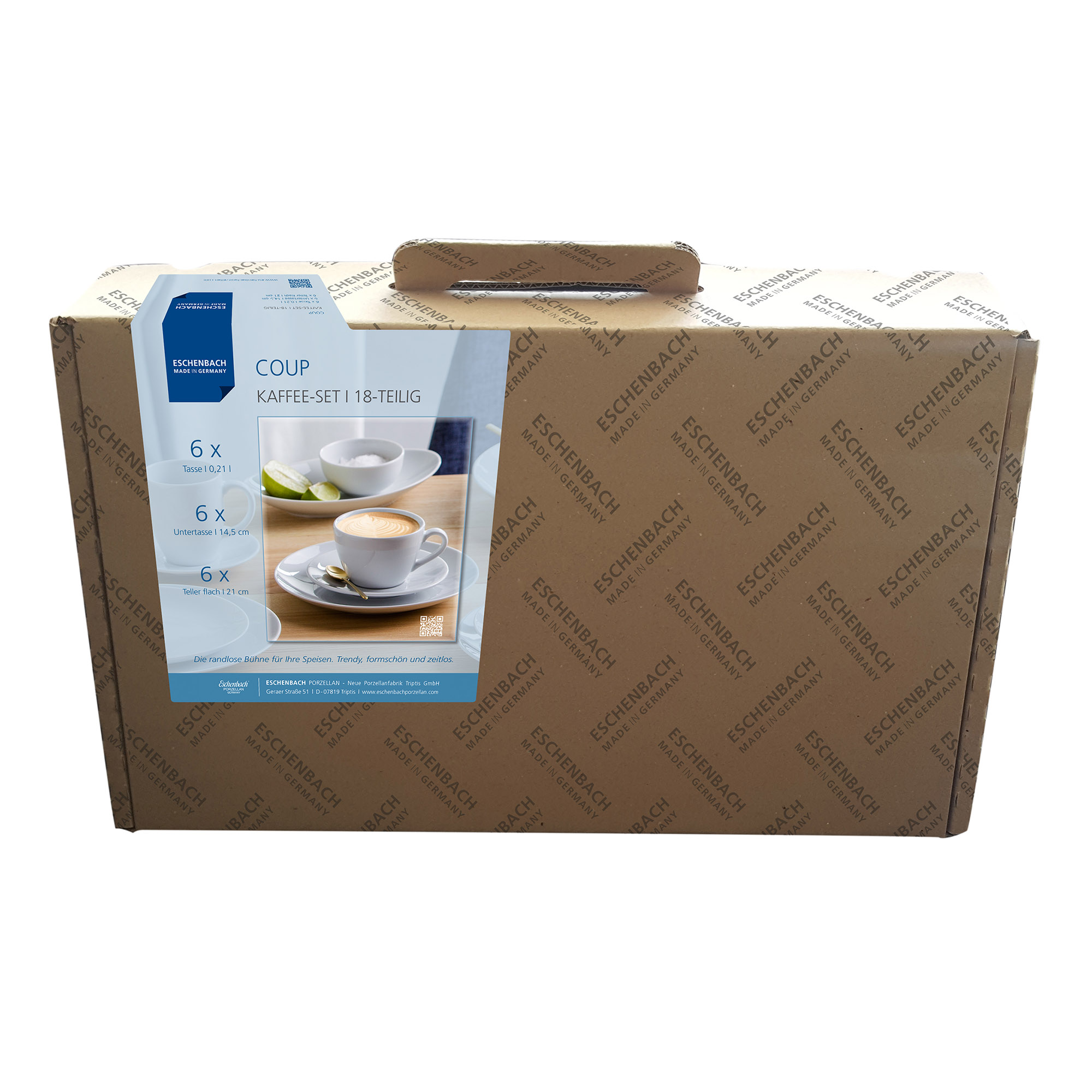 Eschenbach SIMPLY COUP weiß Kaffeeservice 18-teilig