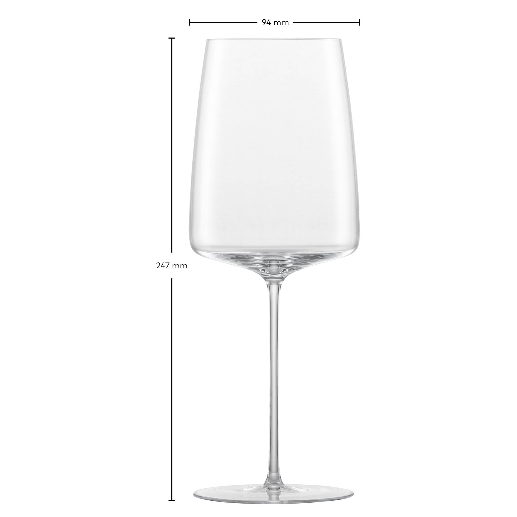 ZWIESEL GLAS Serie SIMPLIFY Weinglas kraftvoll & würzig mundgeblasen 2 Stück 689 ml