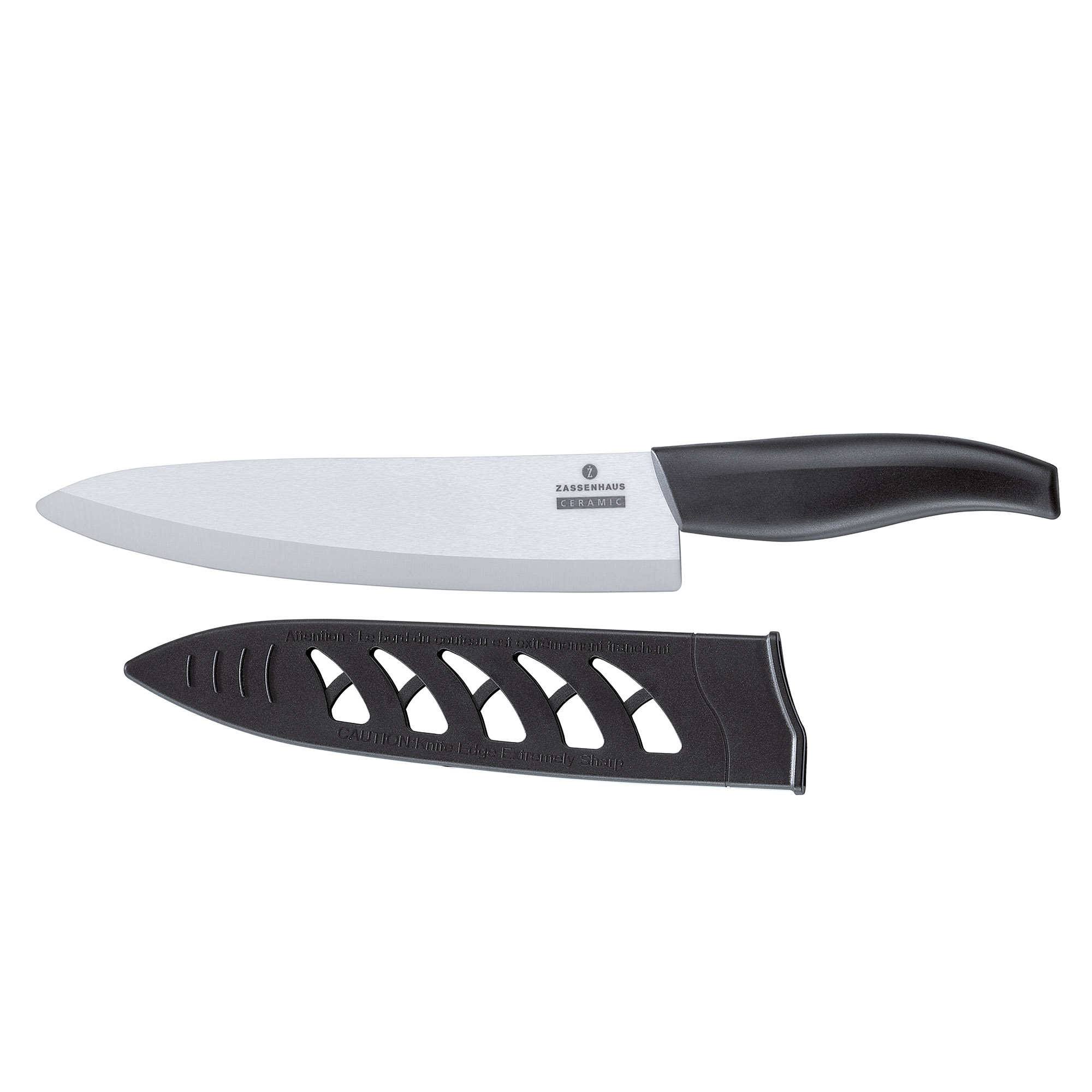 ZASSENHAUS Kochmesser CERAPLUS mit Klinge aus Zirkonia-Keramik 20 cm