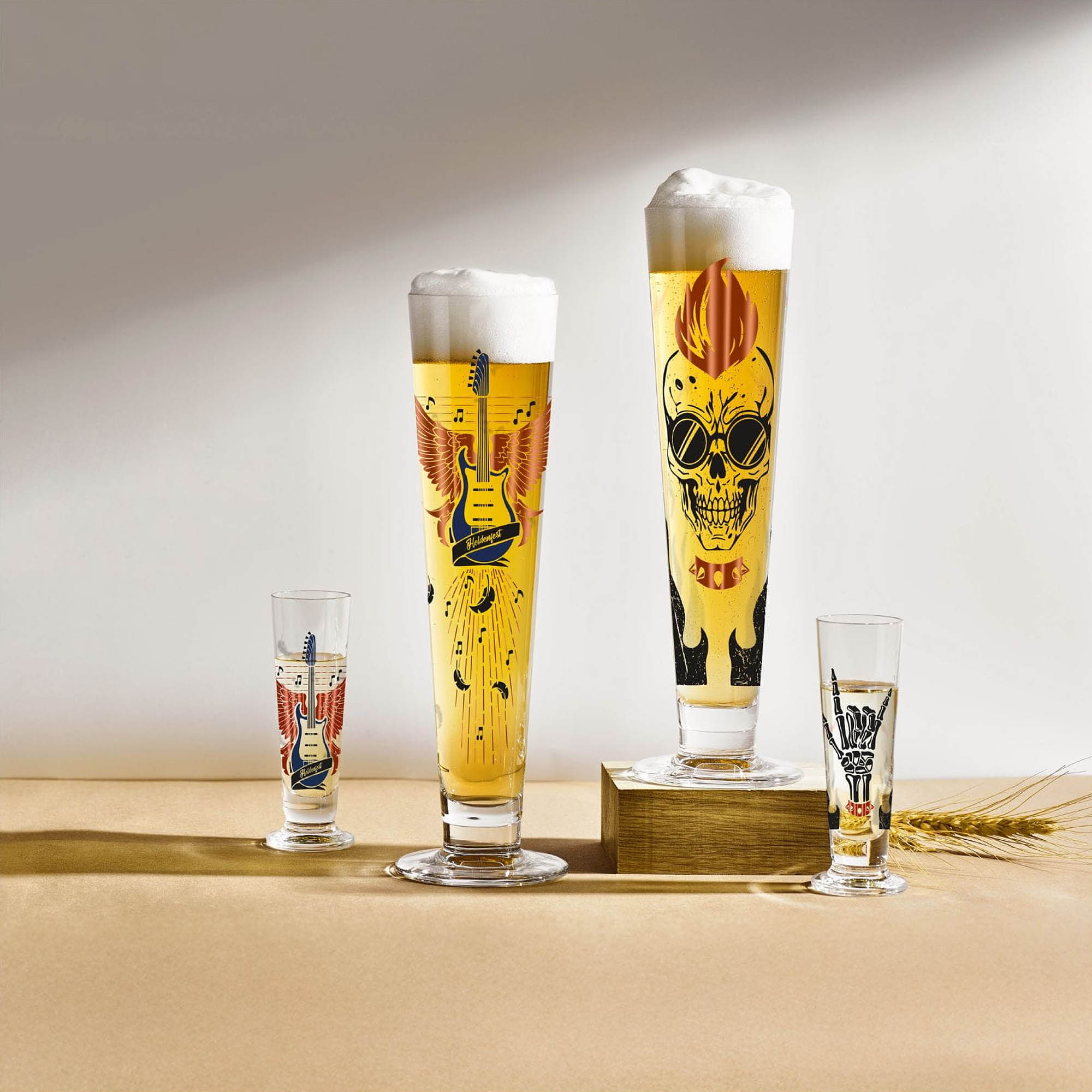 RITZENHOFF beer glass HELDENFEST # 17 Capacity 385 ml