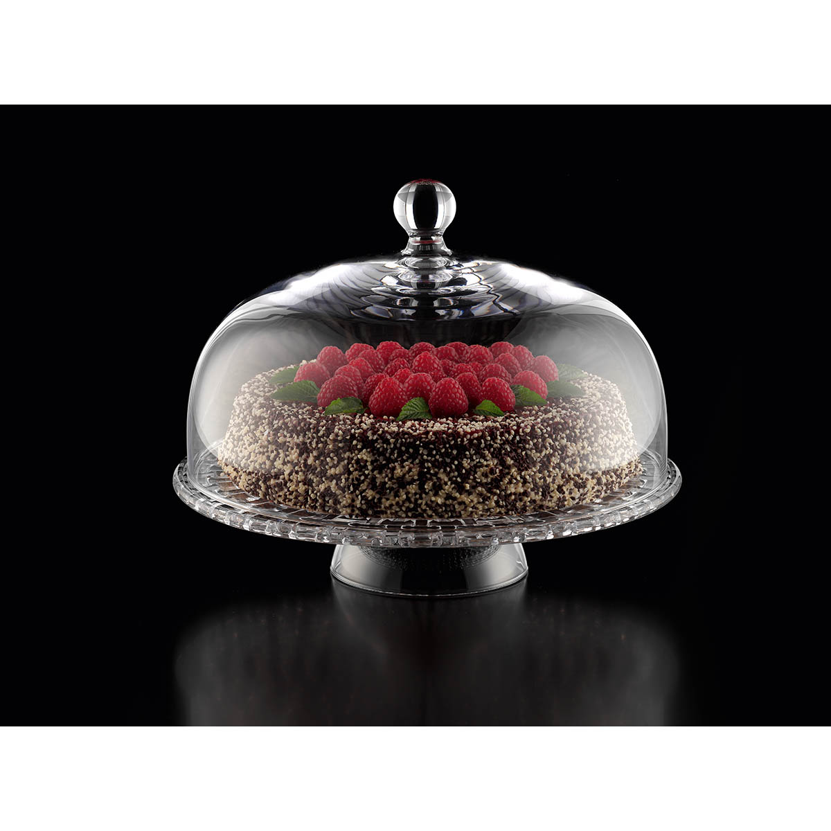 NACHTMANN Serie Bossa Nova Tortenplatte 32 cm mit Haube 30 cm Kuchenplatte