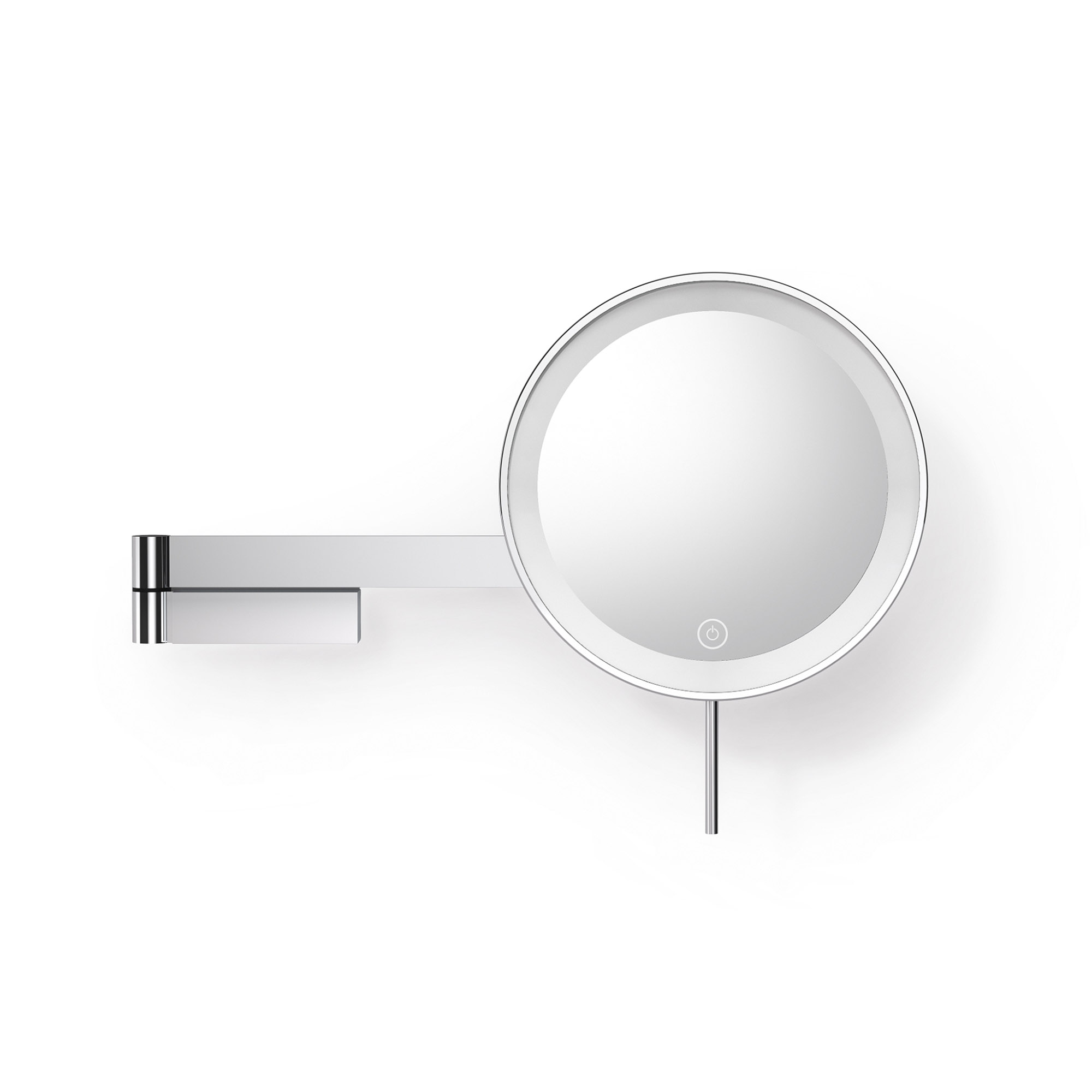 ZACK Kosmetikspiegel LINEA mit LED-Beleuchtung Wandmontage Edelstahl poliert