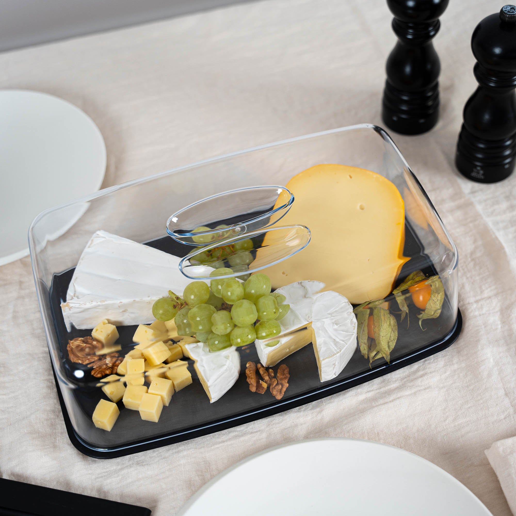 CONTINENTA cheese bell Cheese bonnet square 34 x 21 cm made of DURACORE and plastic