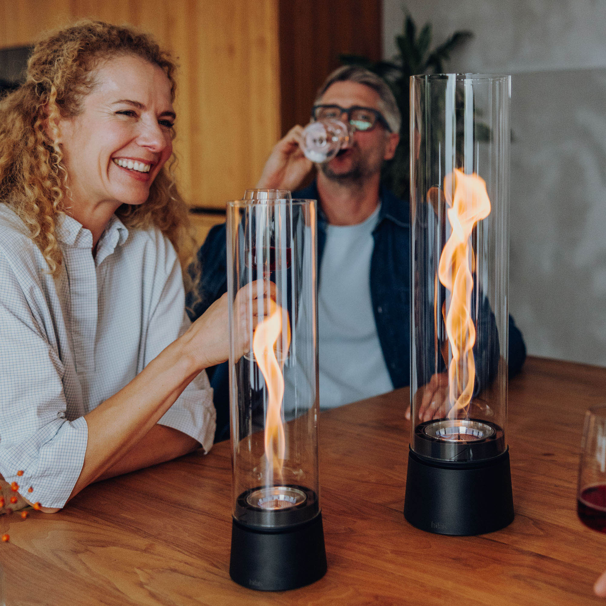 HÖFATS Tischfeuer SPIN air 900 mit Bio-Burner mattschwarz