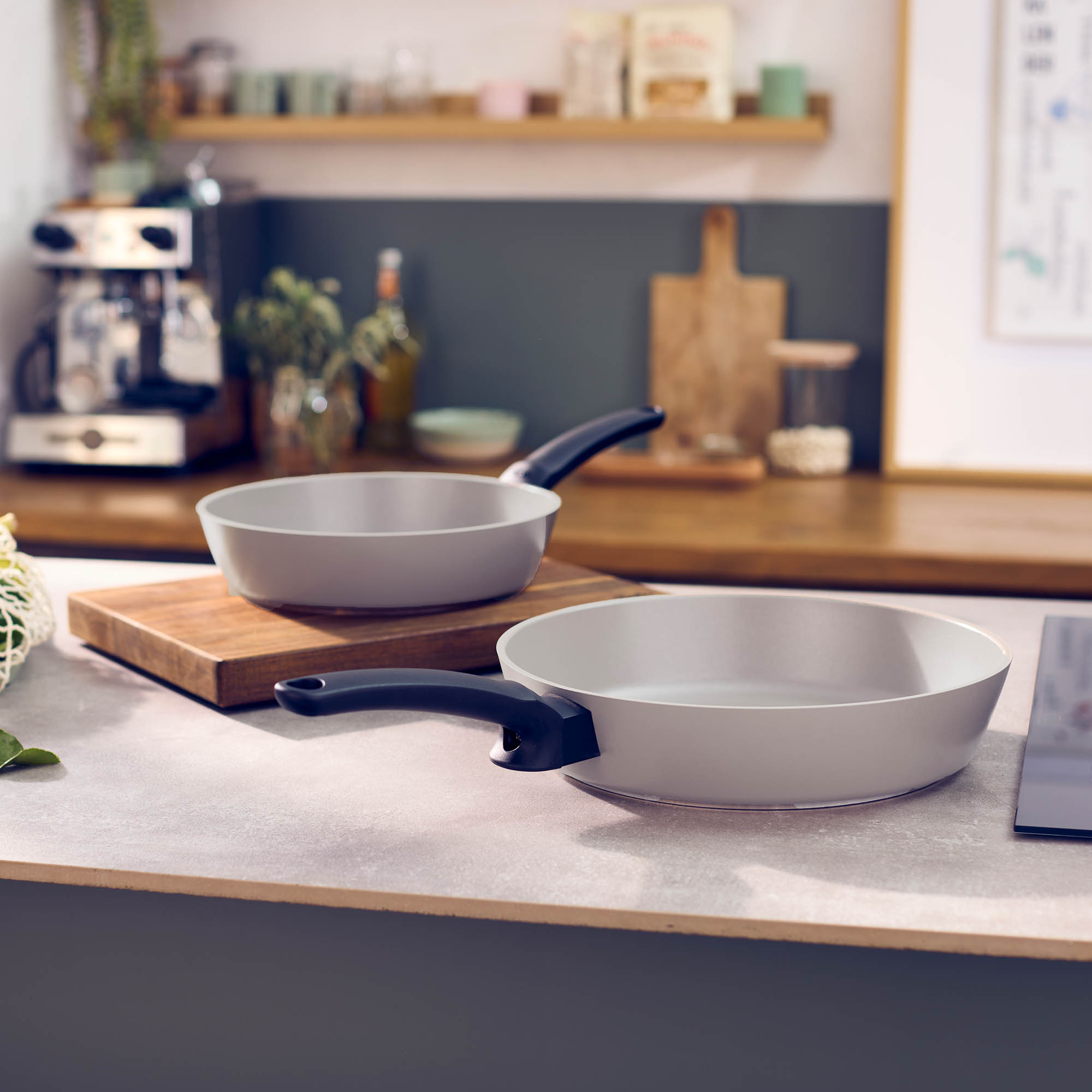 FISSLER Bratpfanne CERATAL EVO COMFORT grau 24 cm INDUKTION