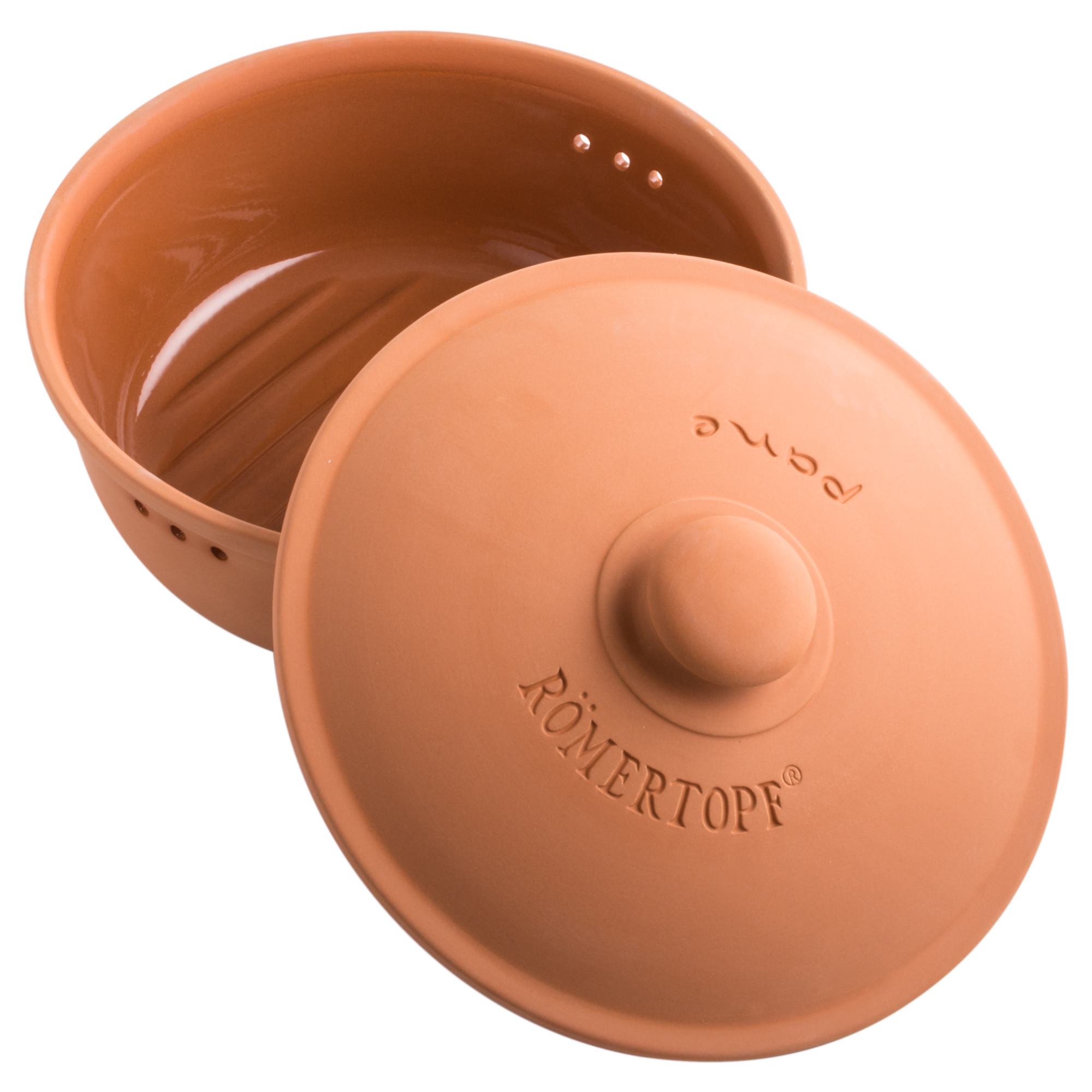 RÖMERTOPF Brottopf Brotkasten RUND Terracotta 30 cm