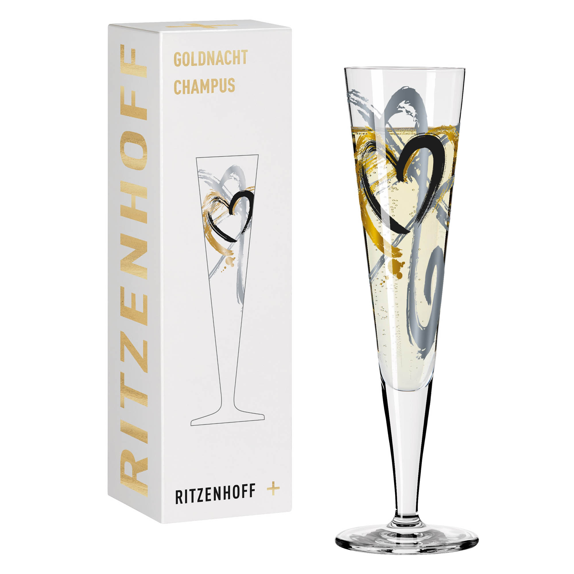 RITZENHOFF Champagne glass GOLDNACHT No 1 Contents 205 ml