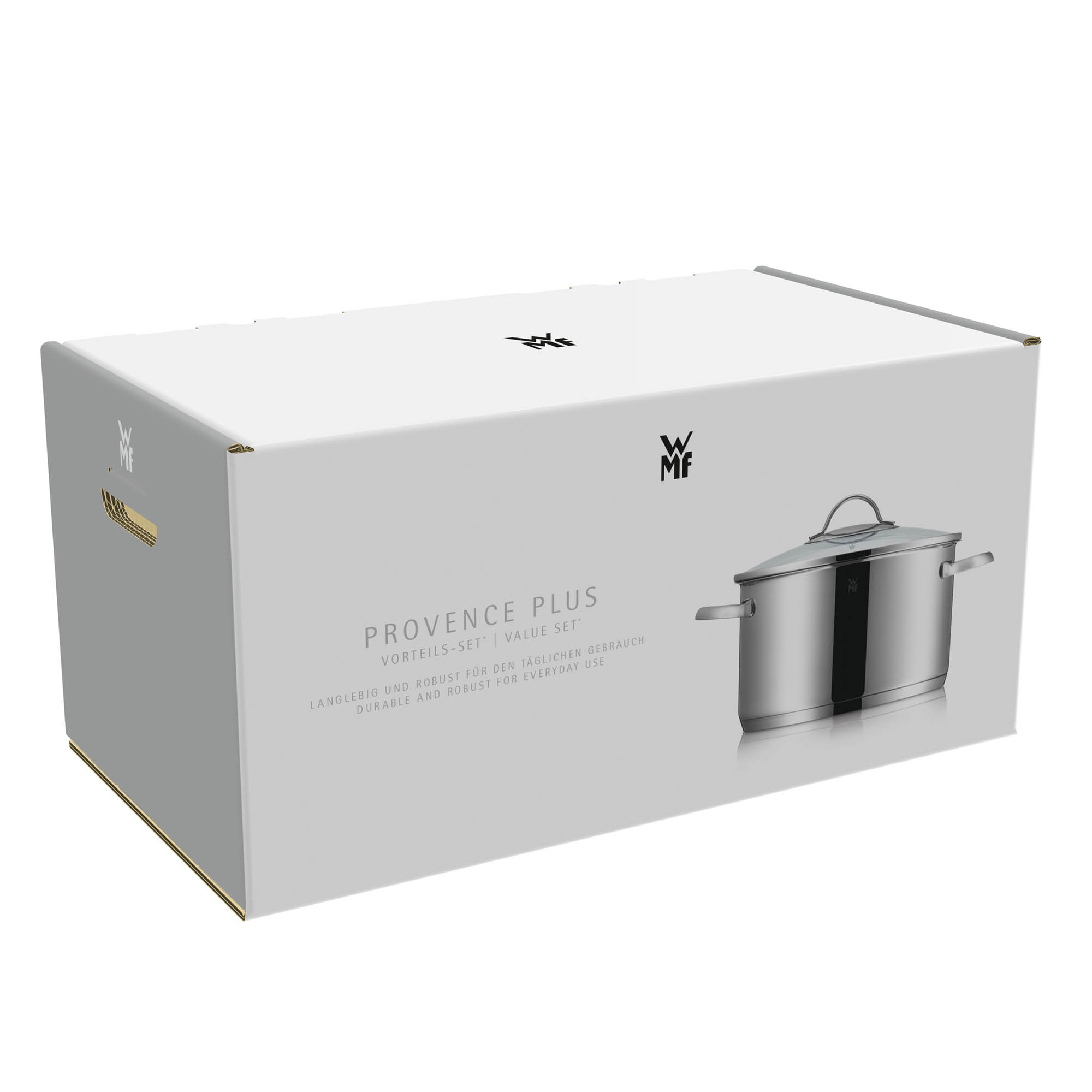 WMF PROVENCE PLUS cookware range, 5-piece set with glass lids, INDUCTION