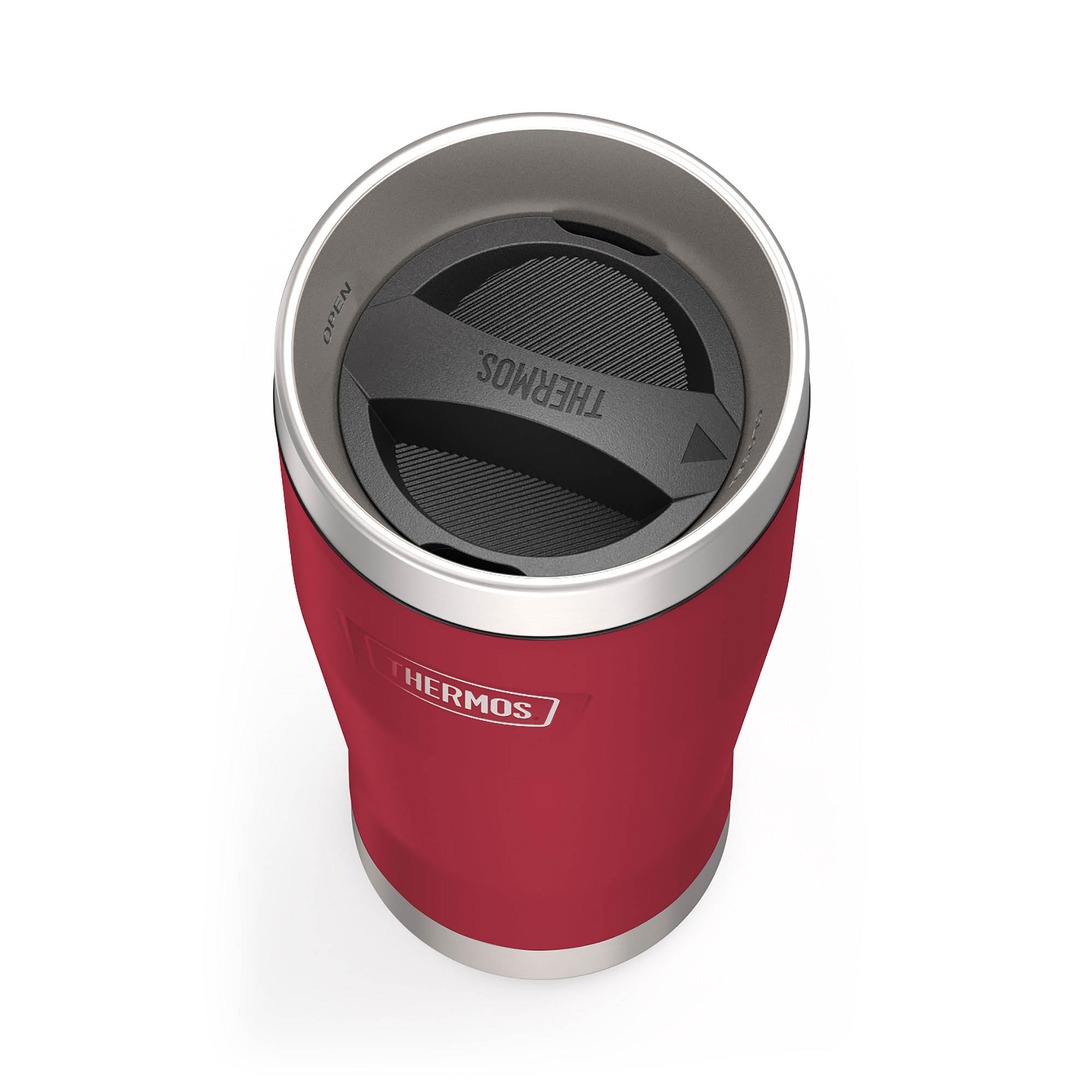 THERMOS ICON MUG 0.47-litre double-walled stainless steel insulated mug, berry