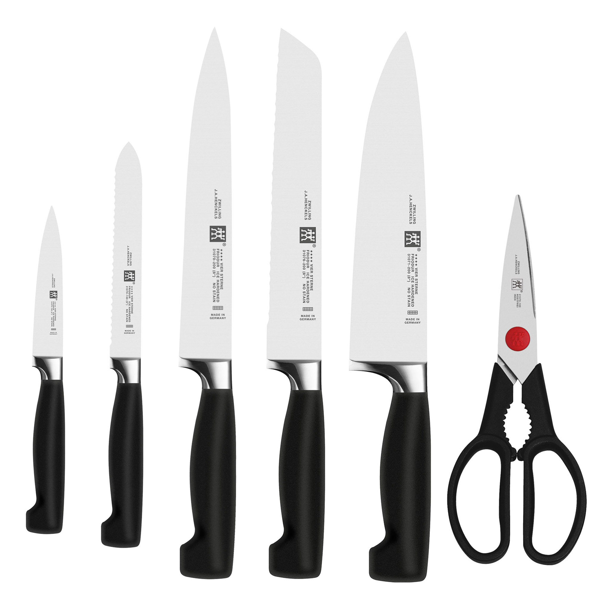 ZWILLING self-sharpening knife block FOUR STARS 7 pieces ash