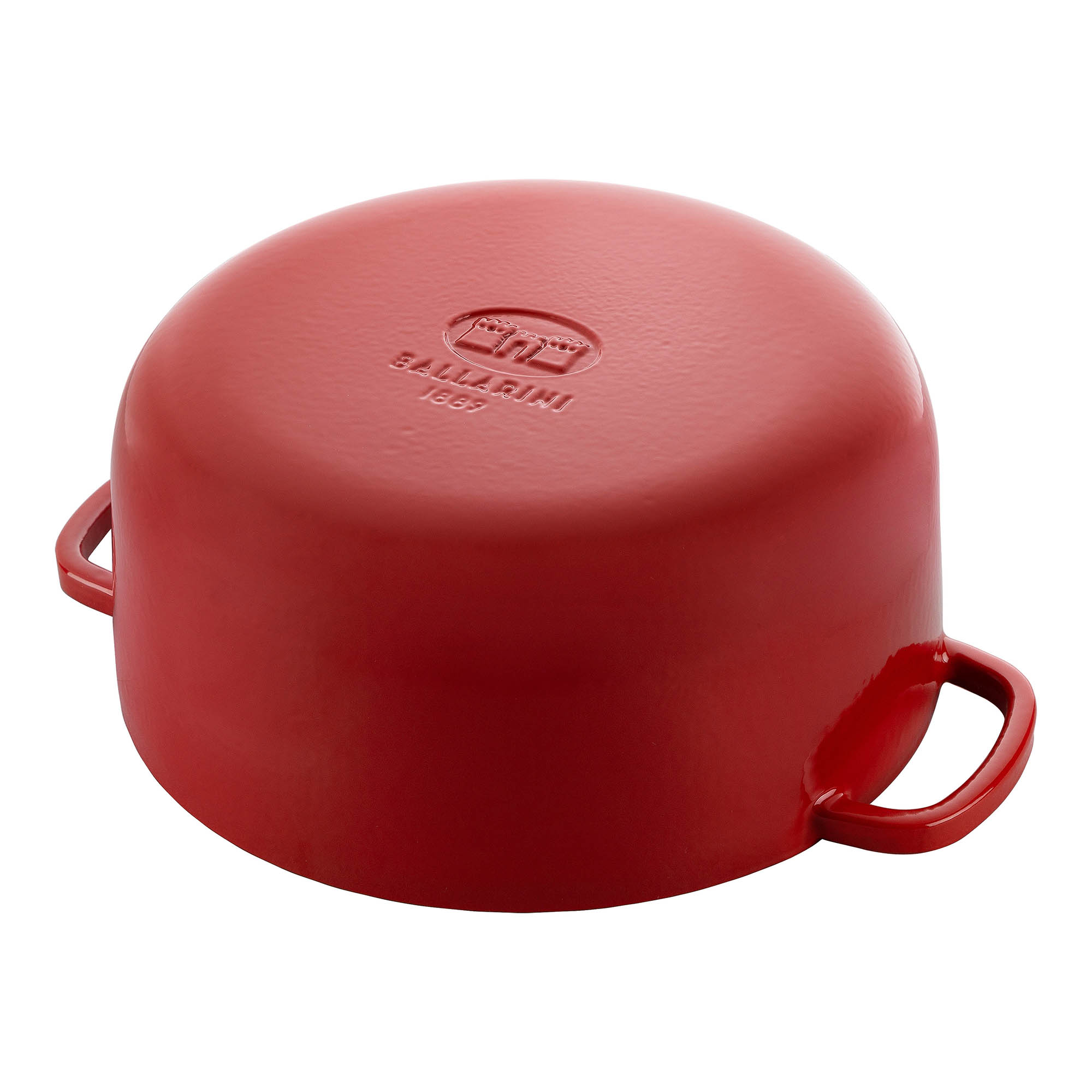 BALLARINI Cocotte BELLAMONTE 22 cm rund 3,0 Liter Bräter aus Gusseisen rot