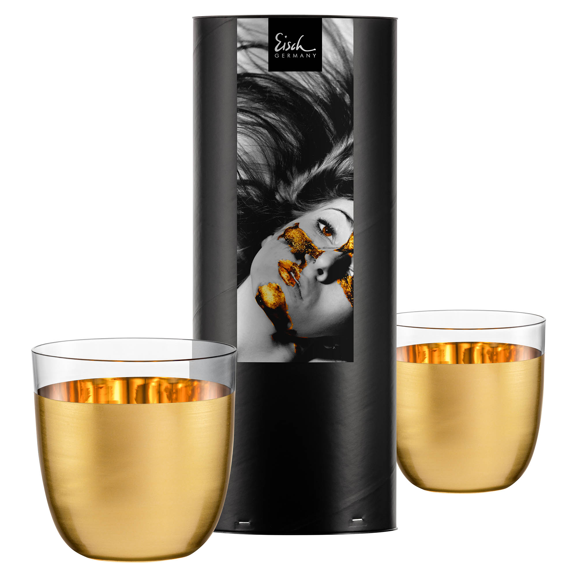 EISCH series COSMO GOLD Set of 2 tumblers 390 ml crystal glass with real gold