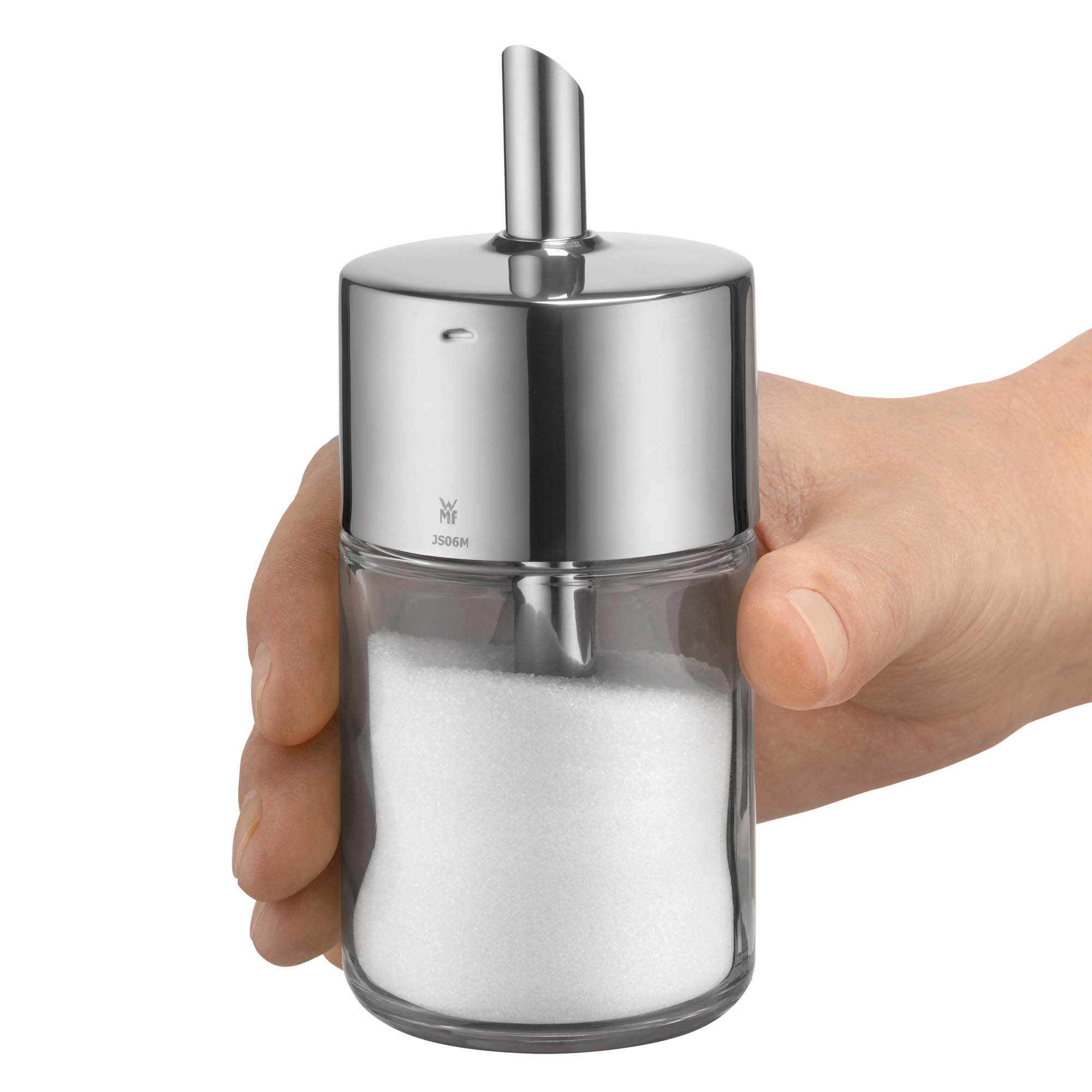 WMF Zuckerdosierer BARISTA aus Cromargan und Glas ca. 240 ml