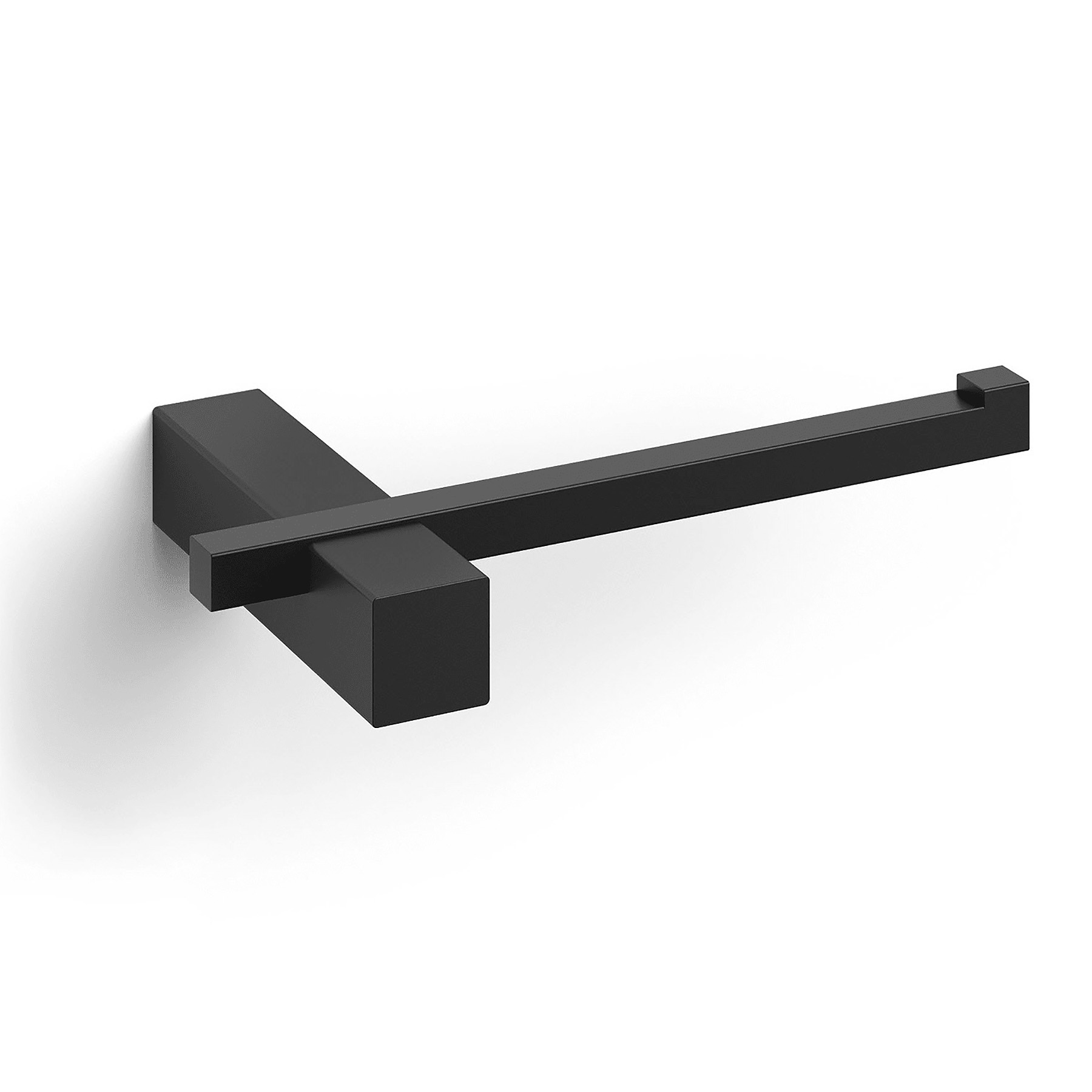 ZACK CARVO toilet roll holder in matt black stainless steel