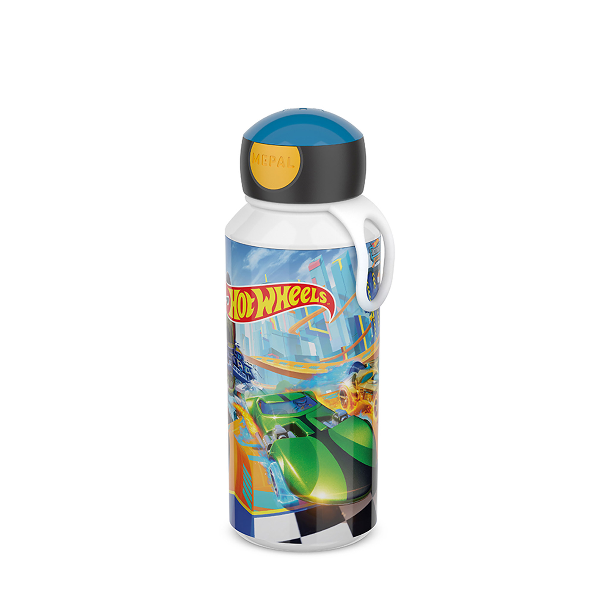 MEPAL Pop-up-Trinkflasche für Kinder CAMPUS 0,4 Liter Motiv HOT WHEELS