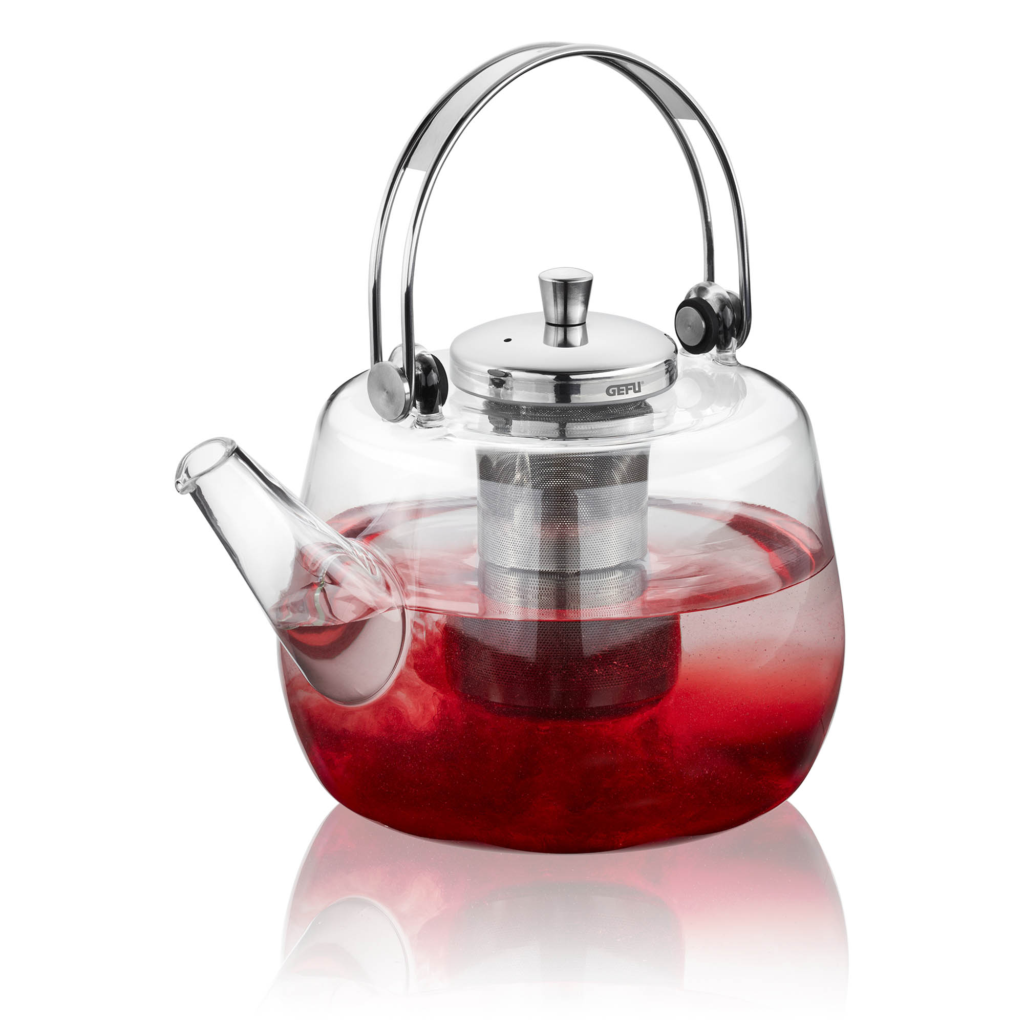 GEFU Teekanne INFUSA mit Edelstahl-Teesieb 1,0 Liter für 5 - 6 Tassen