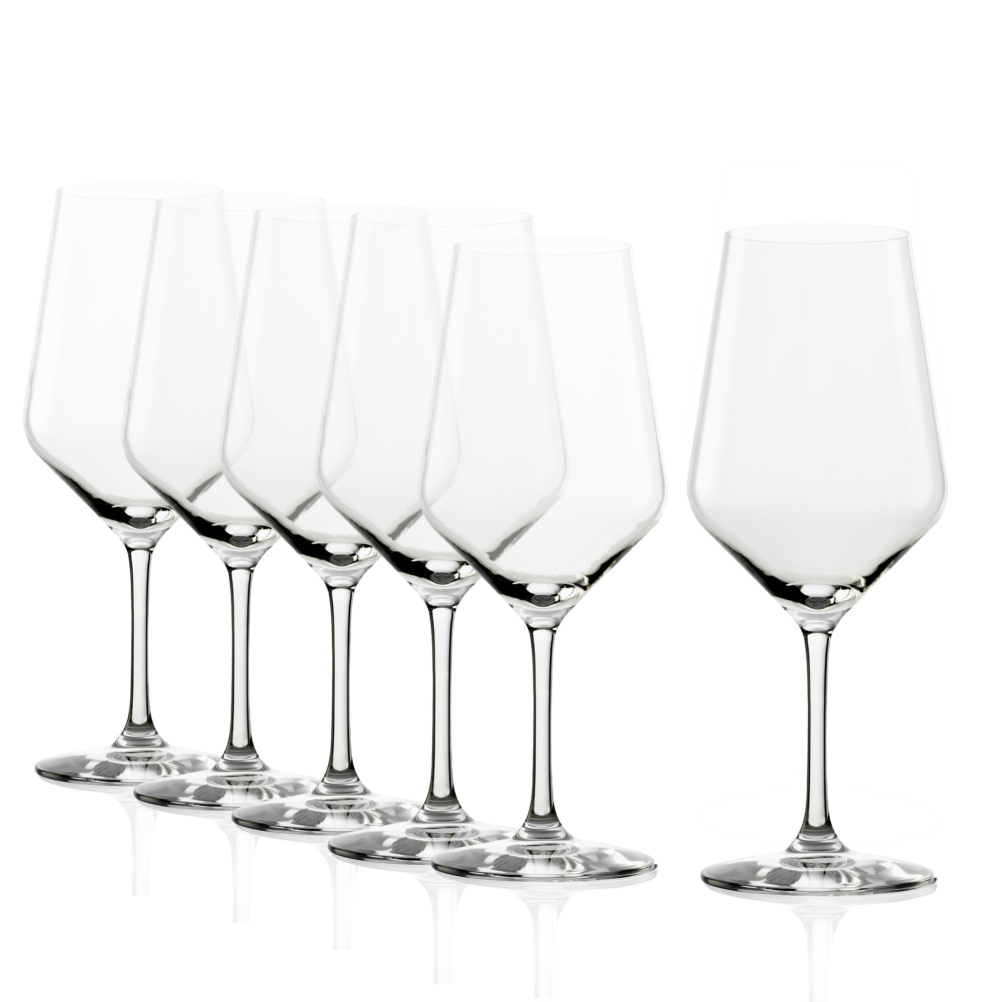 STÖLZLE LAUSITZ Serie REVOLUTION Bordeauxkelch 6 Stück geeicht 0,2 l Füllstrich