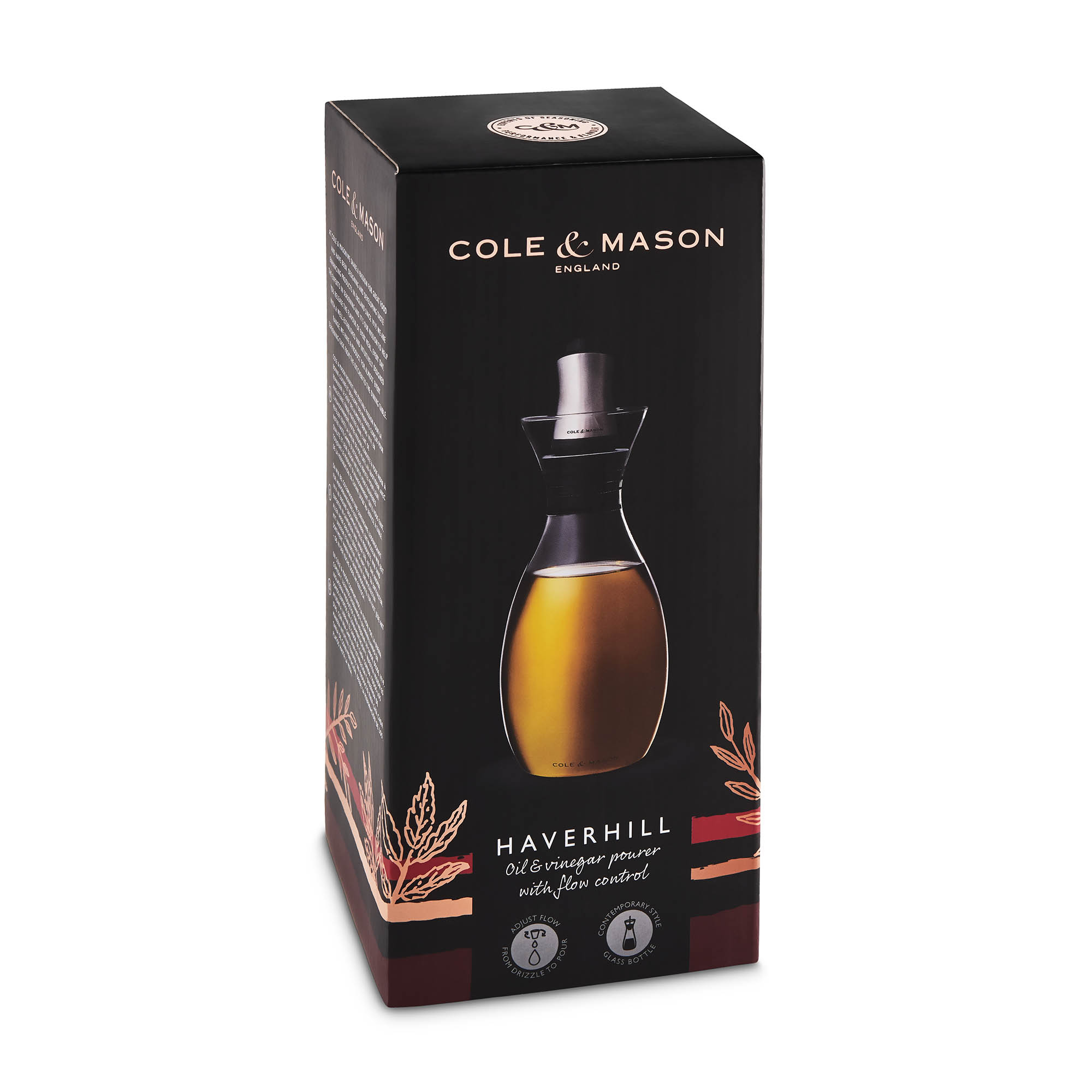 COLE & MASON Essig-/Öl-Spender HAVERHILL mit Fließkontrolle