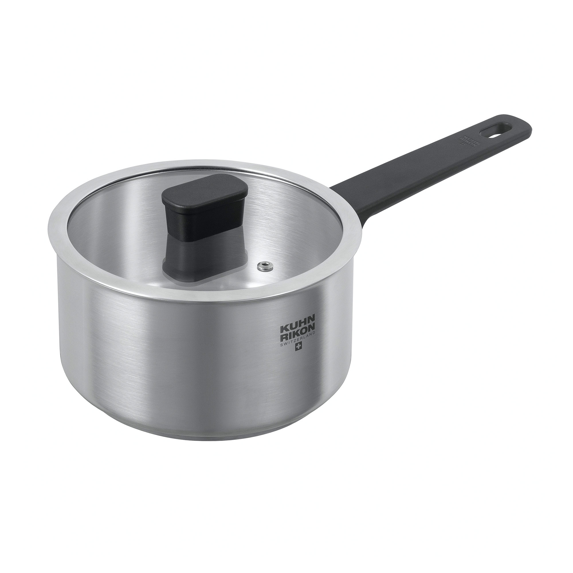 KUHN RIKON Stielkasserolle LOCARNO 18 cm 2,0 Liter mit Glasdeckel