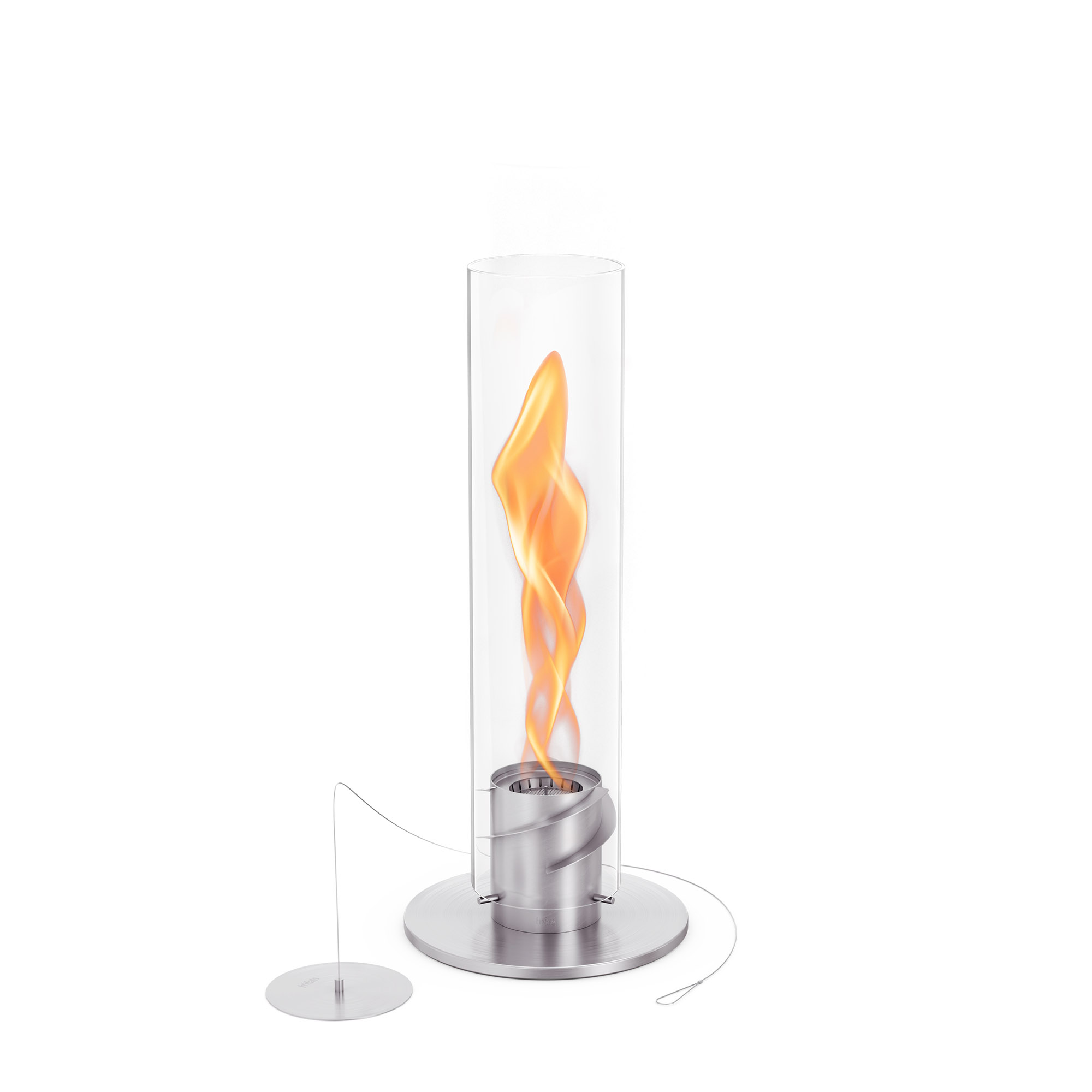 HÖFATS Tischfeuer SPIN classic 900 mit Bio-Burner silber