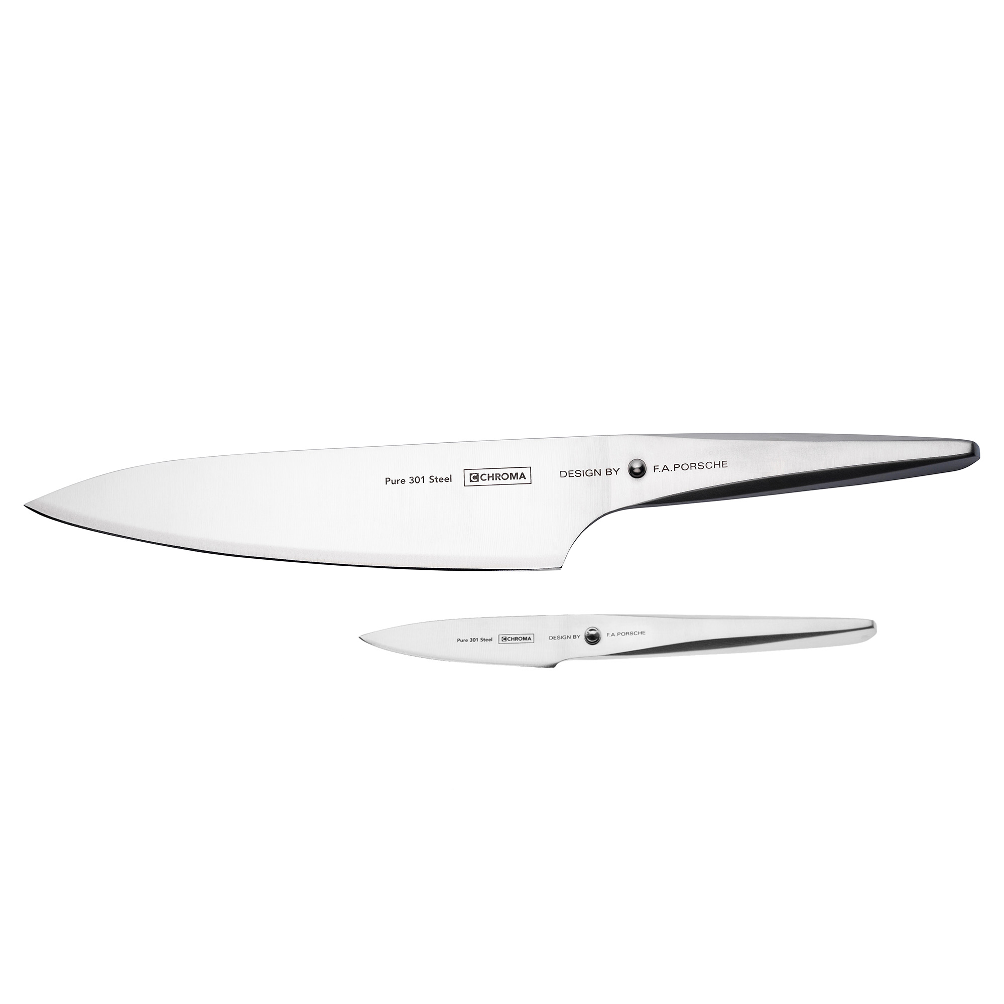 CHROMA type 301 Messerset P-918 mit Kochmesser 20 cm und Schälmesser